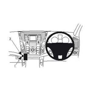 ClicOn No Holes Angled Dash Mount for Hyundai i40 (2012-2018) - Secure Phone Holder for Safe Driving & GPS Navigation