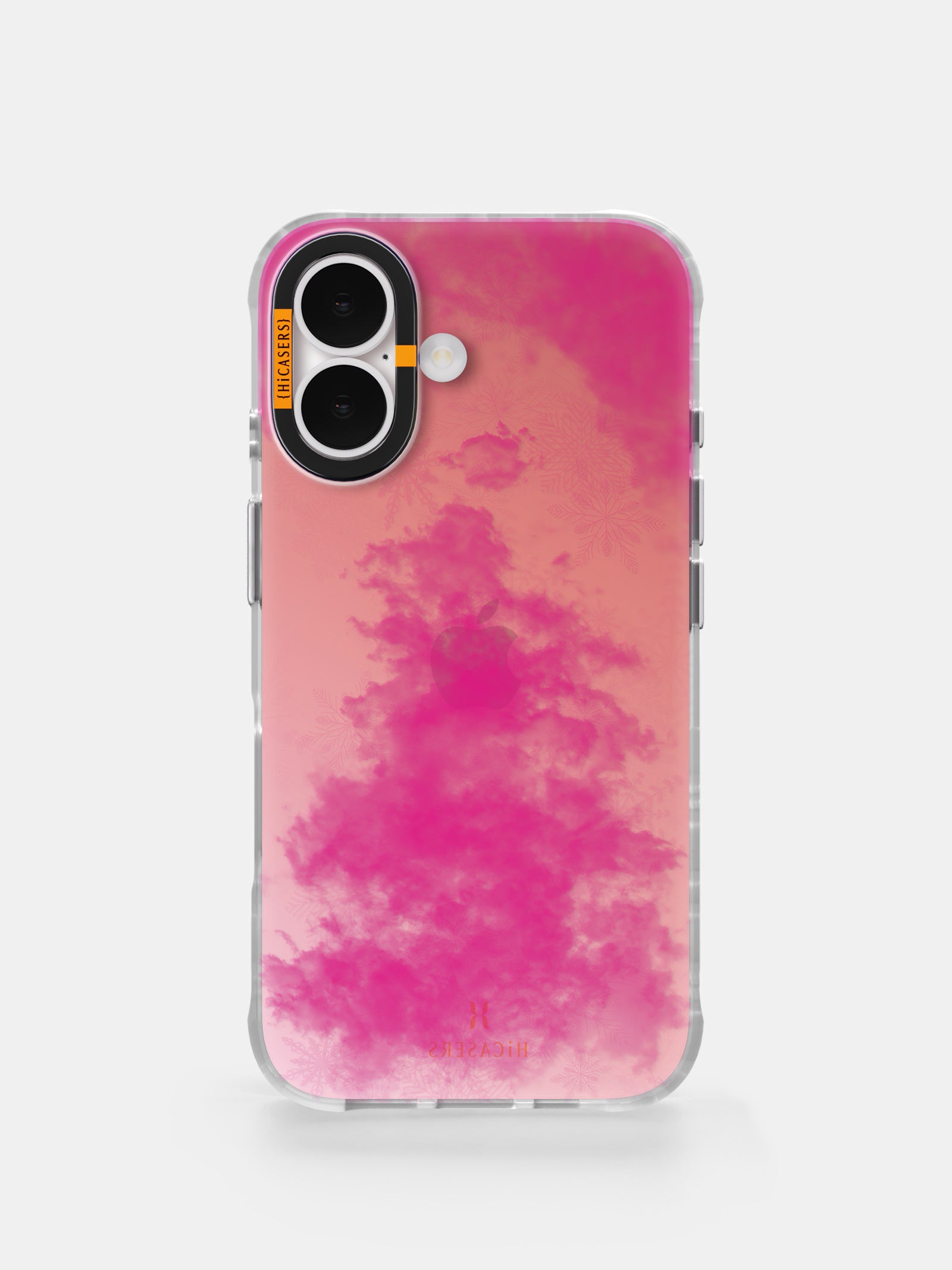Iridescent Hot Pink Foggy Christmas Tree Phone Case - Perfect for Holiday Gifts & Winter Photoshoots
