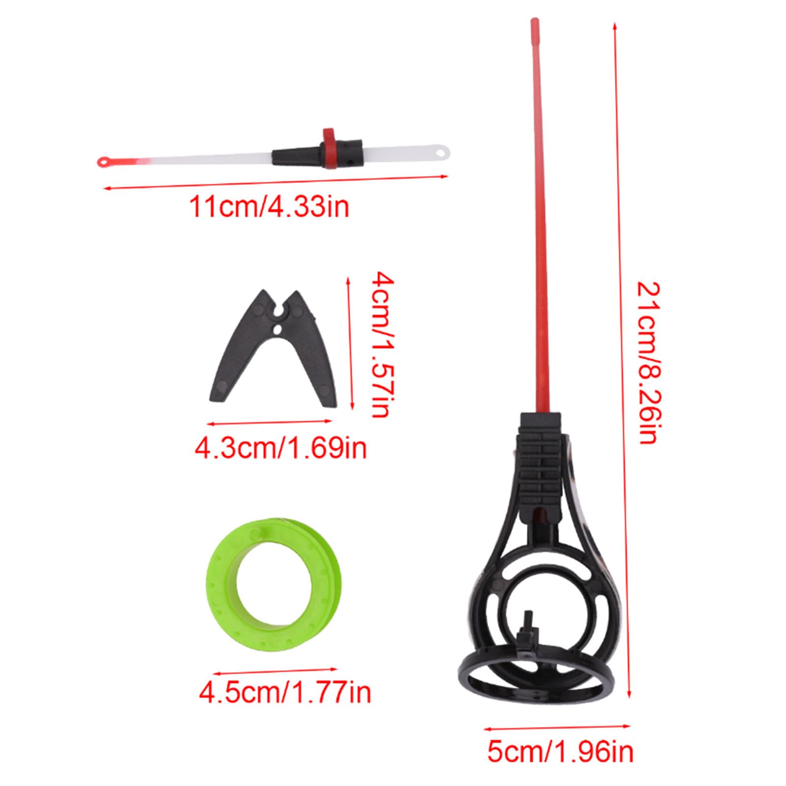 **Portable Ice Fishing Rod with Top Tip Spinner - Lightweight Winter Ice Fishing Pole for Sea & Lake Fishing - Perfect for Ice Anglers & Winter Fishing Adventures**