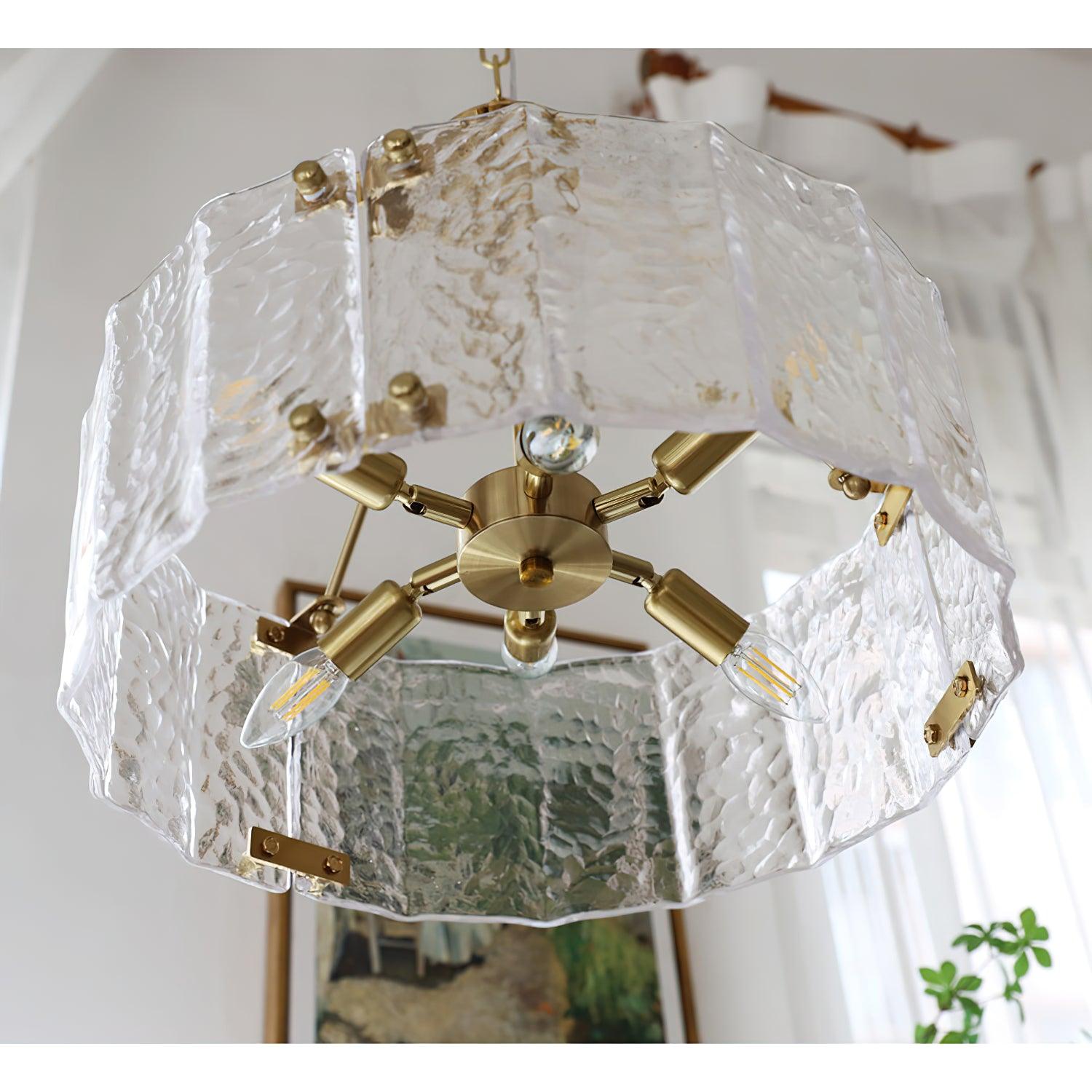 Calvert Chandelier - Elegant Crystal Ceiling Light Fixture for Dining Room, Living Room & Bedroom | Perfect for Home Decor & Wedding Venues