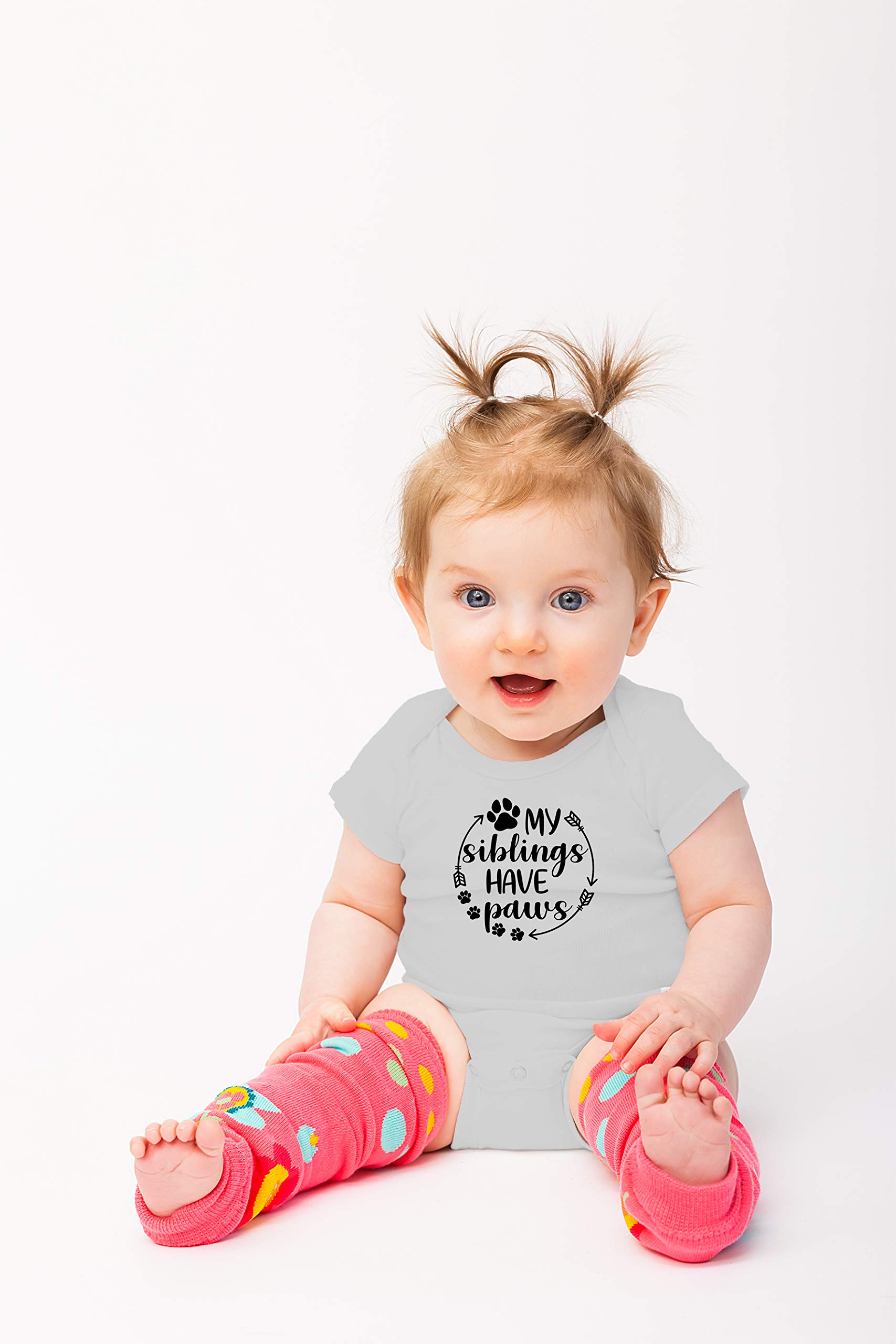 Funny Baby Bodysuit - My Siblings Have Paws - Newborn Boy & Girl Outfits for Pet Lovers