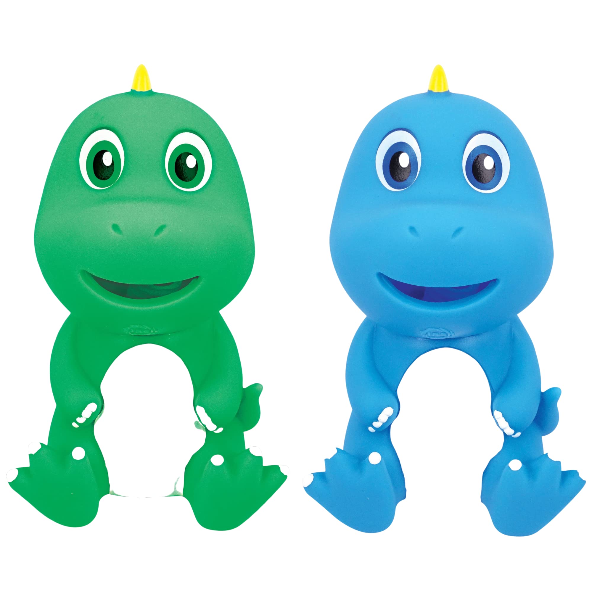 **Animolds Squeaky Dinosaur Toys for Babies & Toddlers - 2 Pack Sensory Squeeze Toys for Boys & Girls, Fun Party Favors, Novelty Gag Gifts, Dog & Small Animal Toys (6-8 Inch) - Perfect for Sensory Play, Birthday Parties & Pet Entertainment**