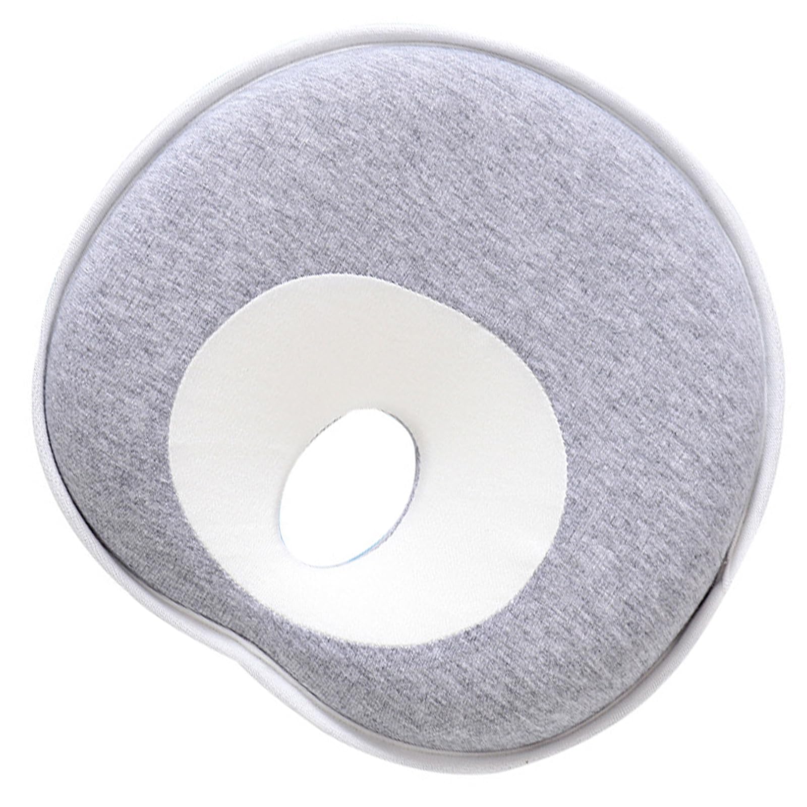 Best Ergonomic Baby Pillow for Flat Head Prevention - Soft Cotton Infant Head Support Cushion for Newborns 0-12 Months - Perfect for Safe Sleep & Tummy Time