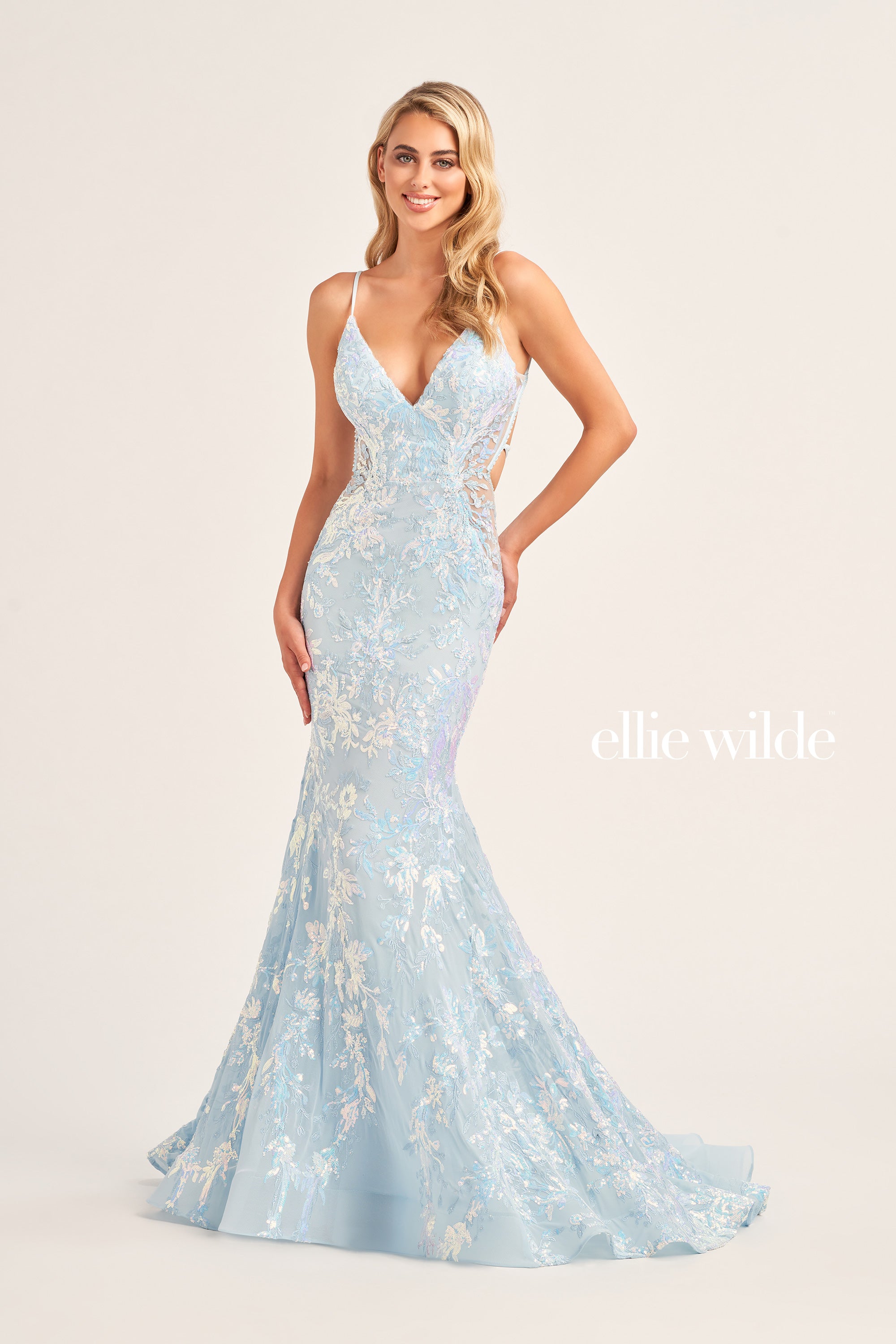 Ellie Wilde EW35011 Elegant Evening Gown for Prom, Wedding & Special Occasions - Perfect for Dances, Galas & Formal Events