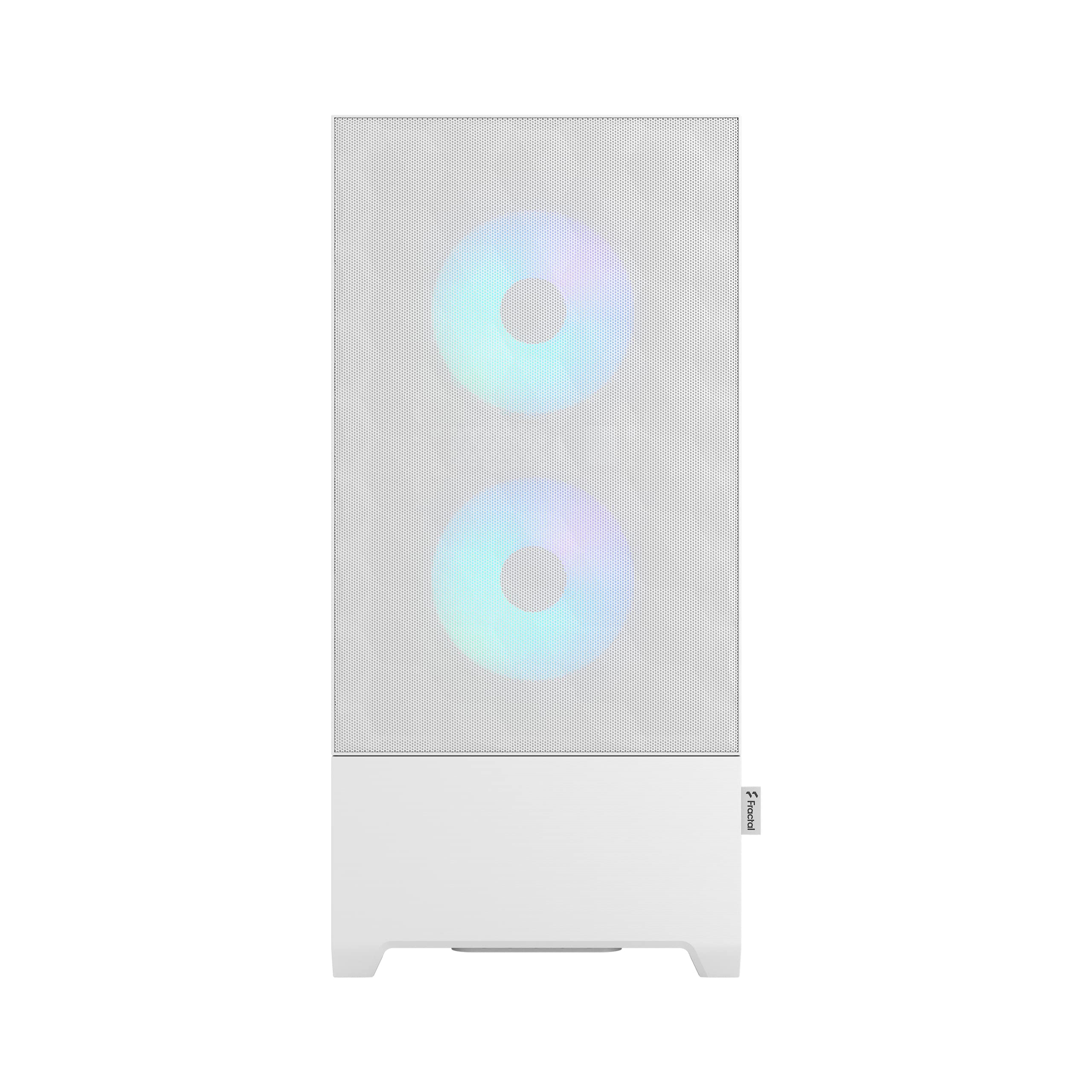 Fractal Design Pop Air RGB White Mid Tower PC Case - Tempered Glass Side Panel, Clear Tint, High Airflow - Perfect for Gaming Rigs & Workstation Builds