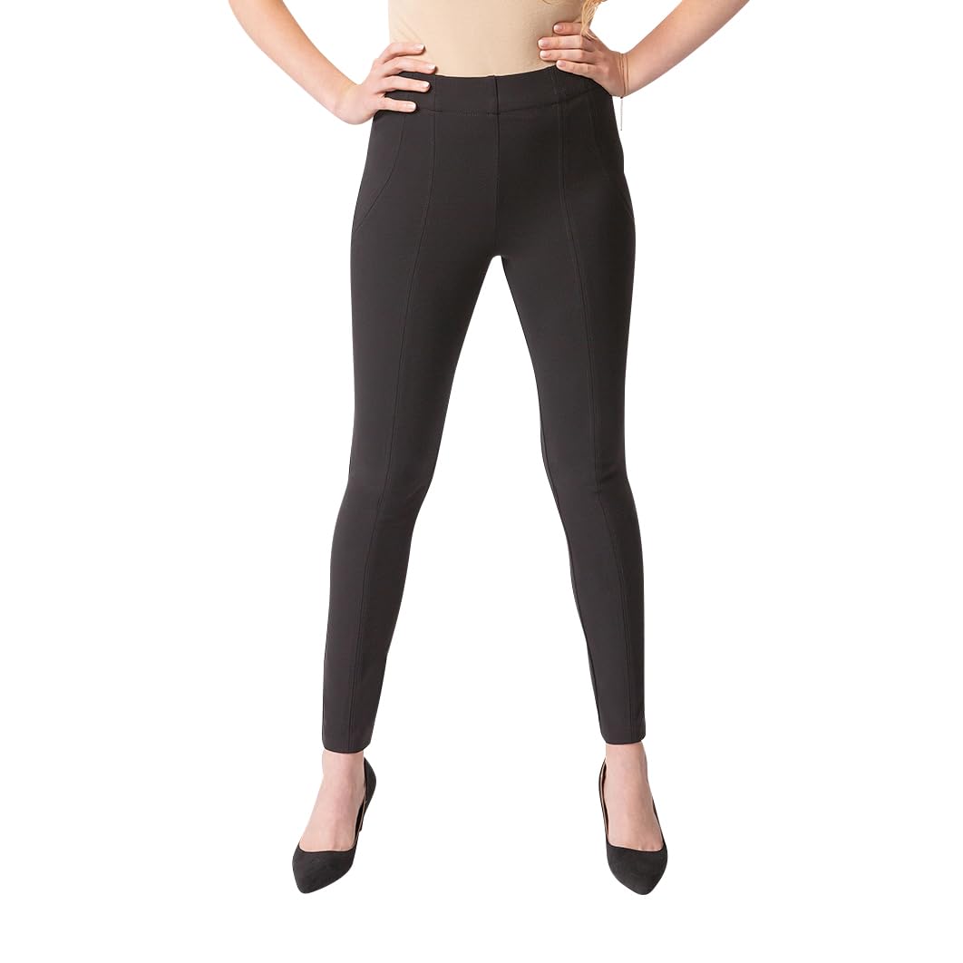 Thalian Women's Slim Fit Ponte Pants - Comfortable Office & Travel Wear