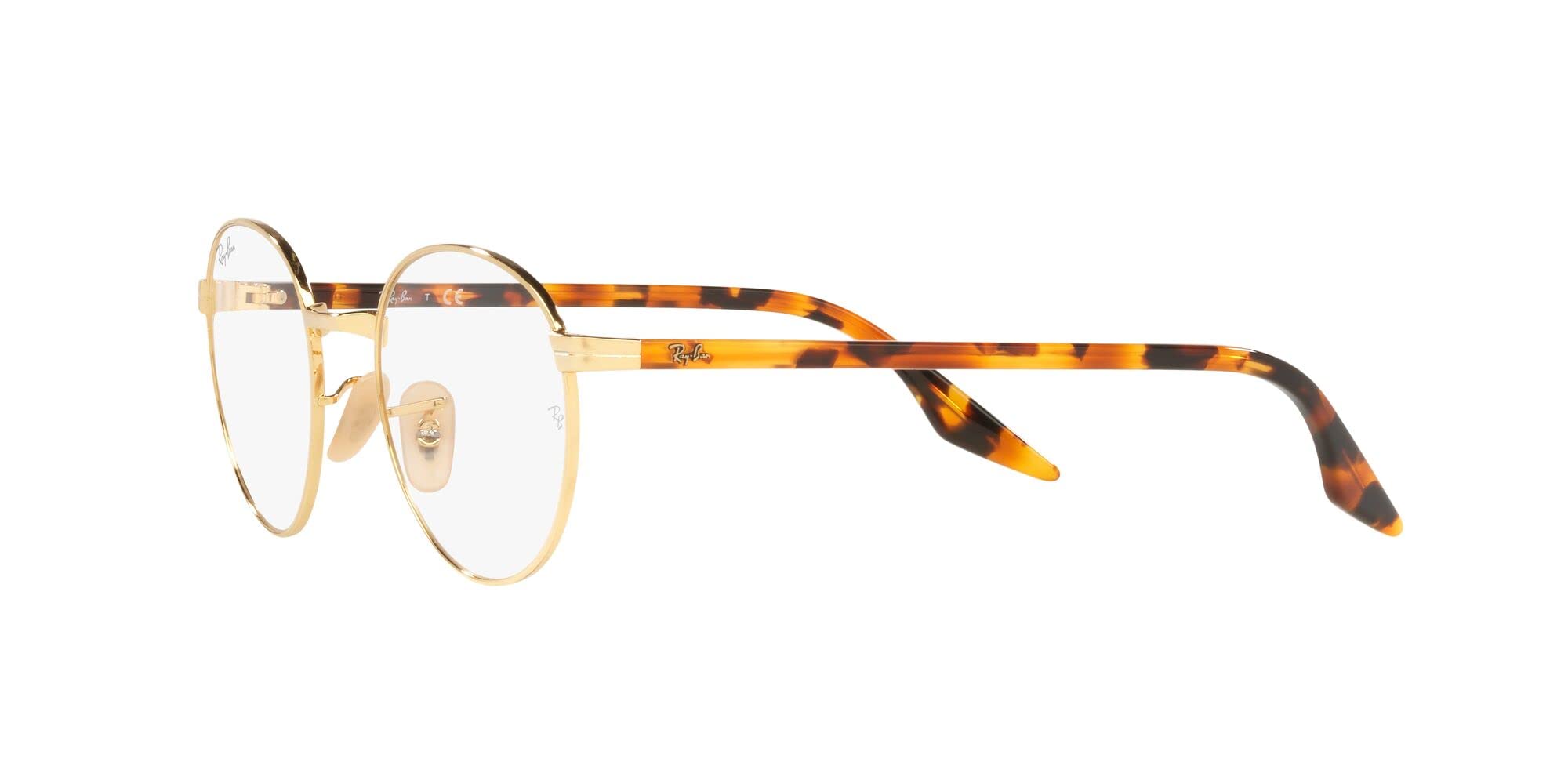 Ray-Ban Rx3691vf Low Bridge Fit Round Prescription Eyewear Frames for Men & Women - Comfortable Glasses for Small Nose Bridge, Perfect for Reading & Daily Wear