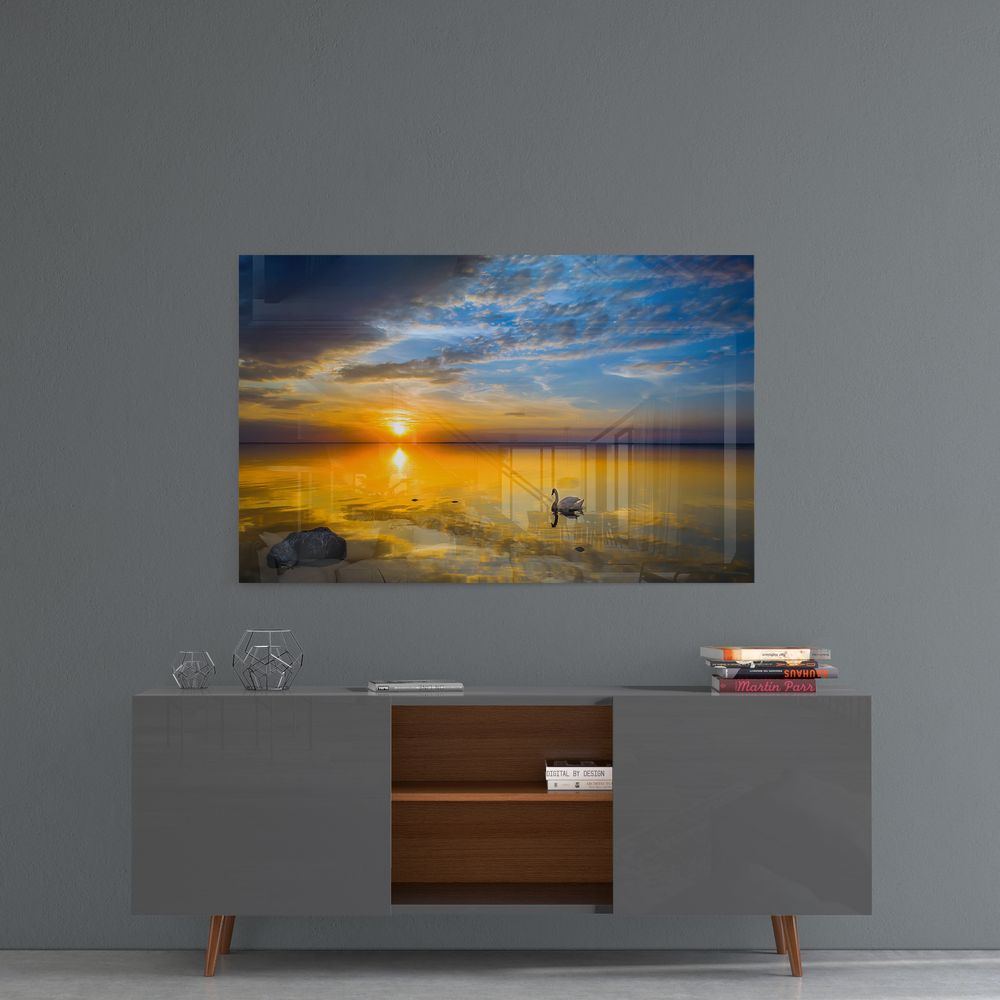 Sunset III - Stunning Sunset Wall Art for Home & Office Decor | Perfect for Living Room, Bedroom & Office Spaces