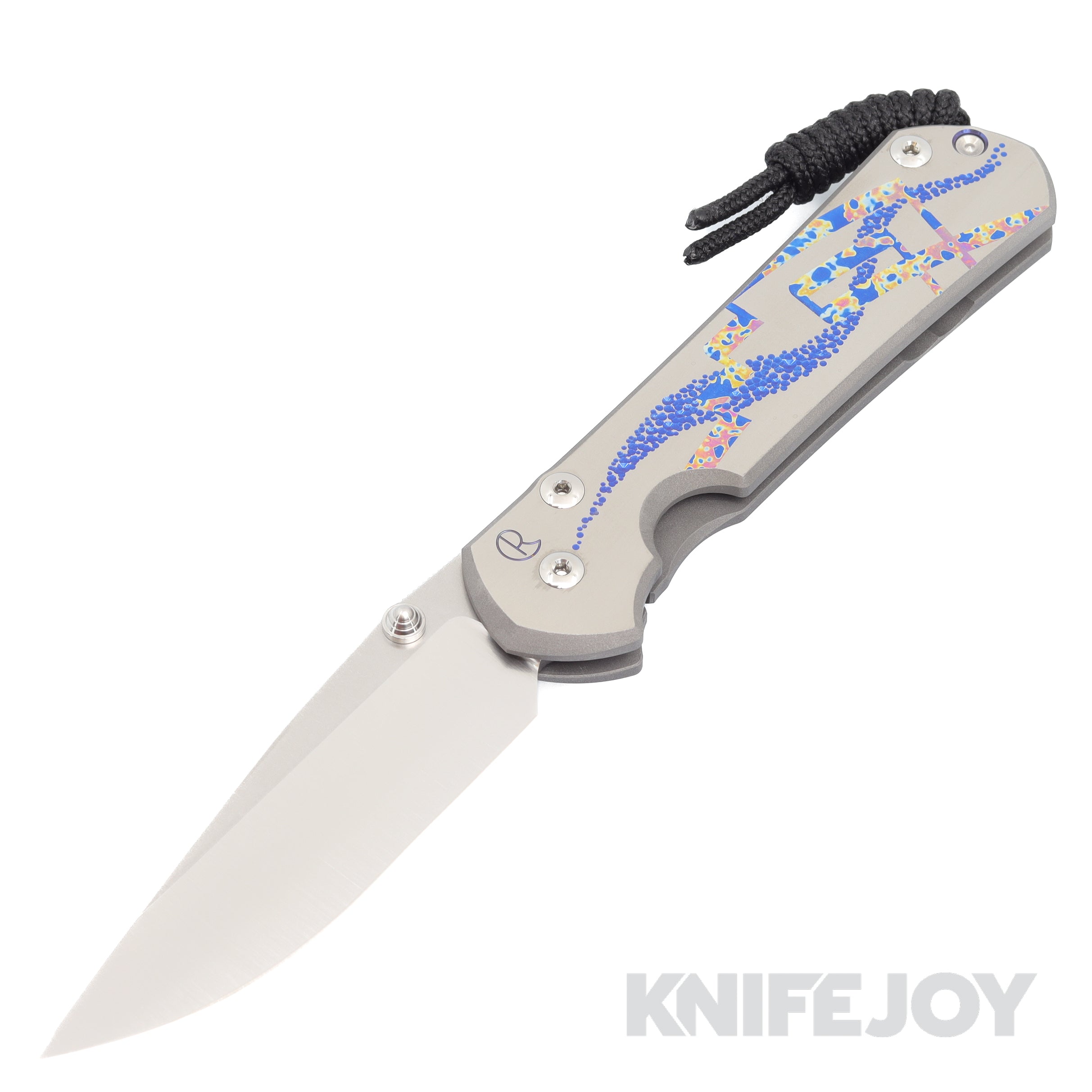 Chris Reeve Knives Large Sebenza 31 Drop Point Folding Knife - Magnacut Blade & Titanium Handles with Unique Graphic Design | EDC, Outdoor Survival, Camping, Hunting Gear