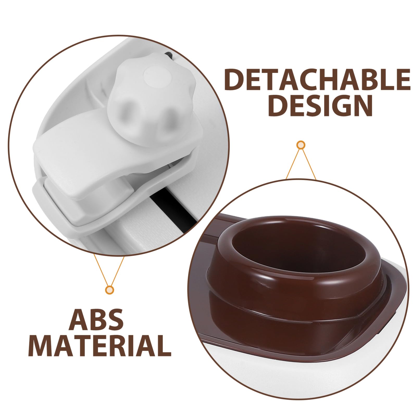ANDRESLAD Stroller Tray with Cup Holder - ABS Snack & Food Tray for Baby Strollers - Perfect for Coffee, Snacks, and On-the-Go Meals