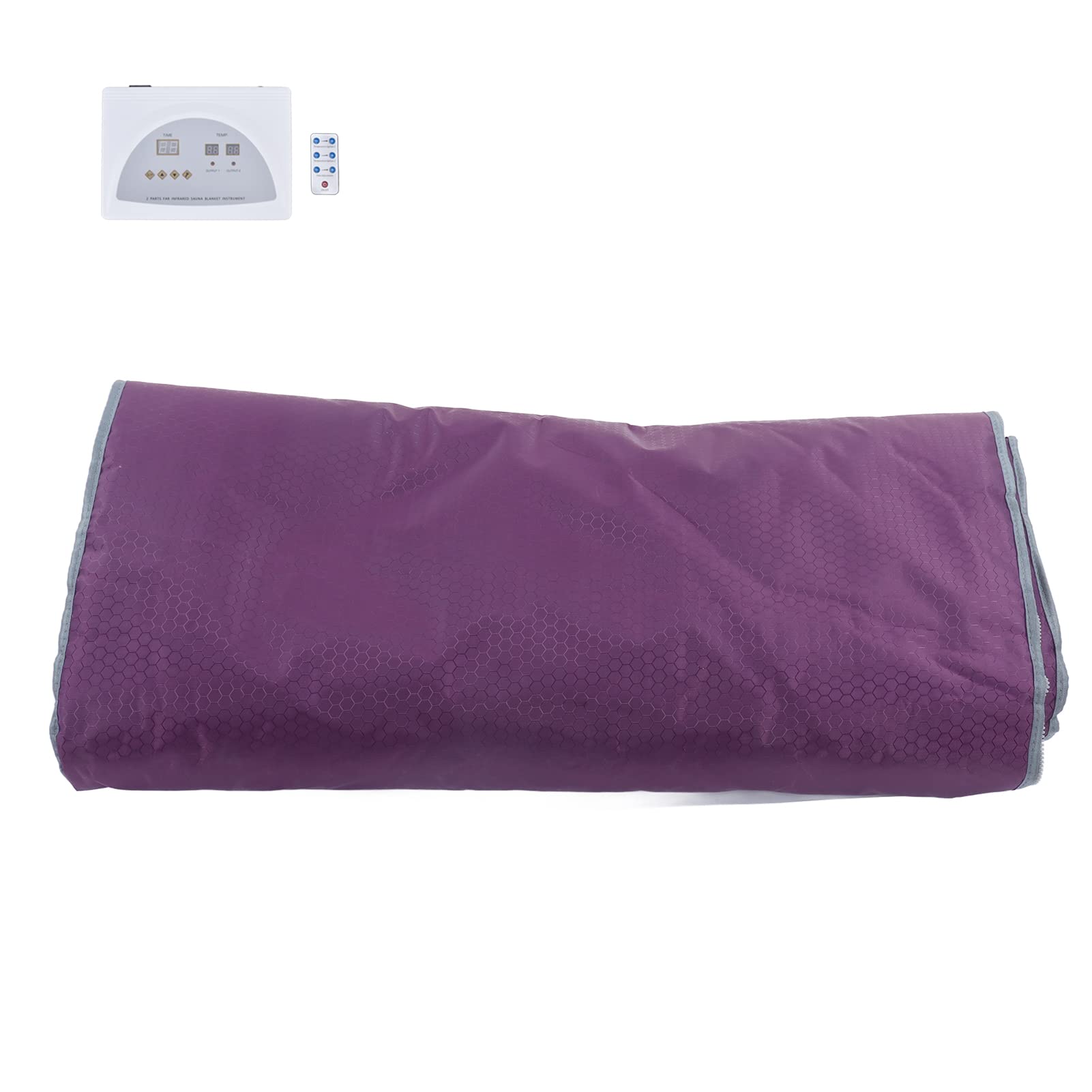 Far Infrared Sauna Blanket with Remote Control - 650W Detoxifying Heating Pad with Hat & Sleeves for Full Body Relaxation, Weight Loss & Spa Therapy | Perfect for Home Use, Yoga Recovery & Post-Workout Detox