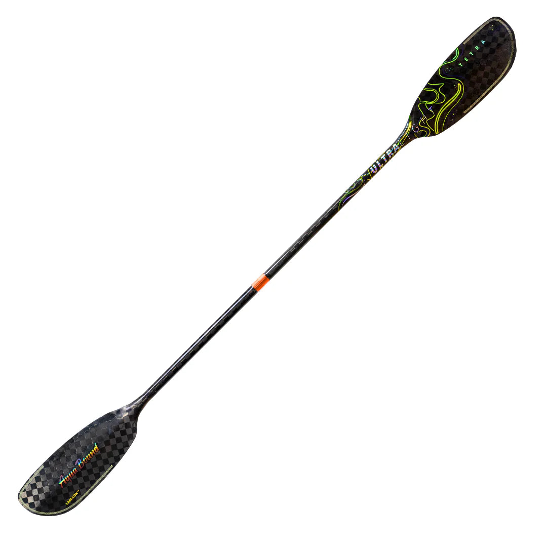 Aqua Bound Tetra Ultralight 2-Piece Posi Lok Kayak Paddle - Lightweight & Durable for Kayaking, Canoeing & Water Sports