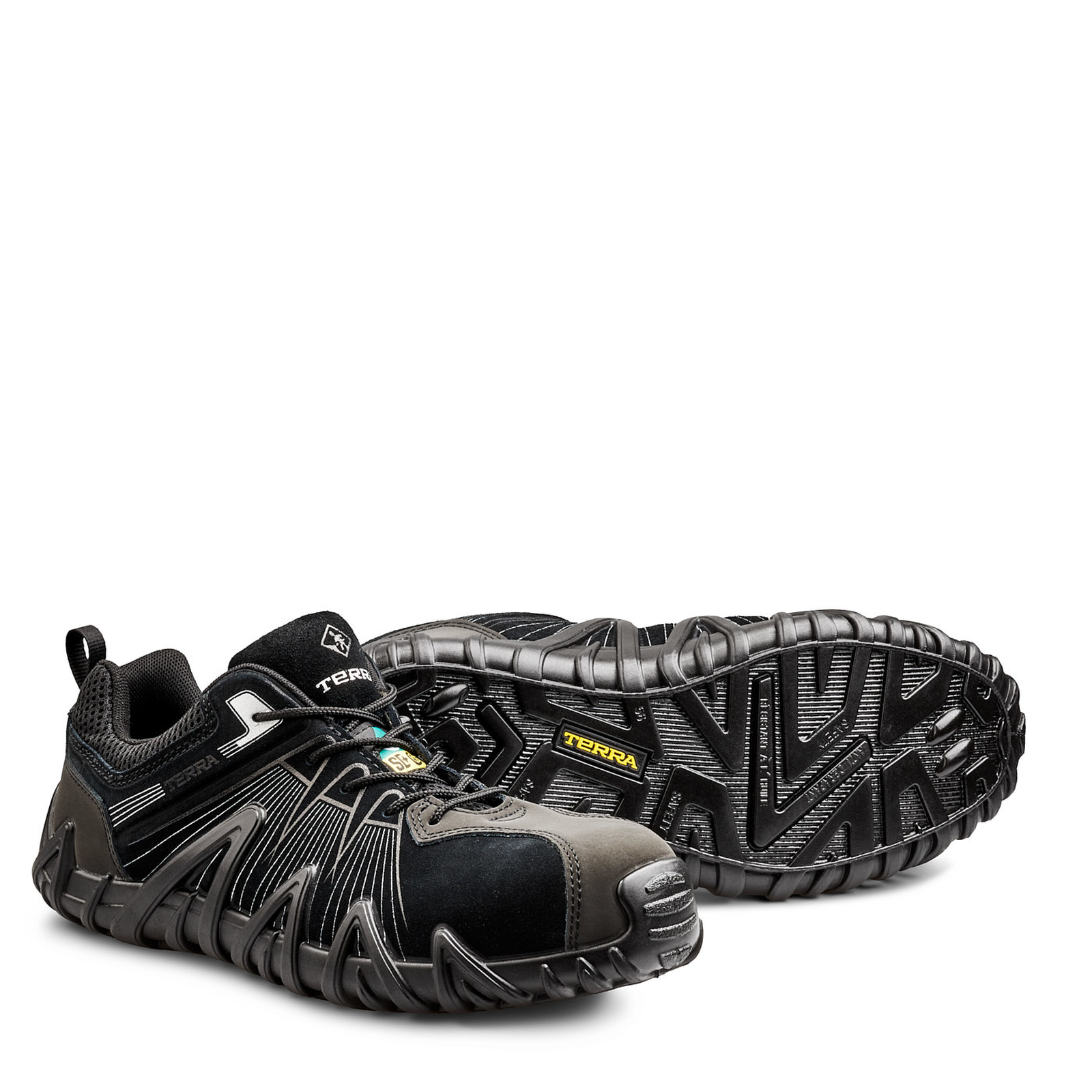 Terra Men's Spider X Low Metal-Free CSA Approved Athletic Work Shoes - Lightweight & Durable for Construction, Warehouse & Outdoor Jobs