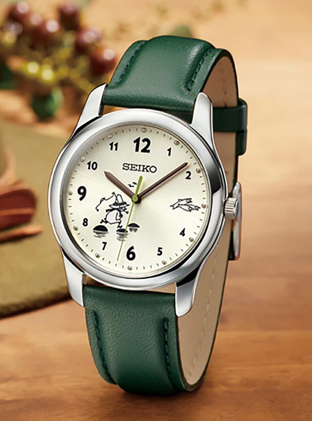 SEIKO x Moomin Limited Edition Snufkin Watch - Japan Made JDM Automatic Timepiece for Collectors & Anime Fans | Perfect Gift for Watch Enthusiasts & Moomin Lovers