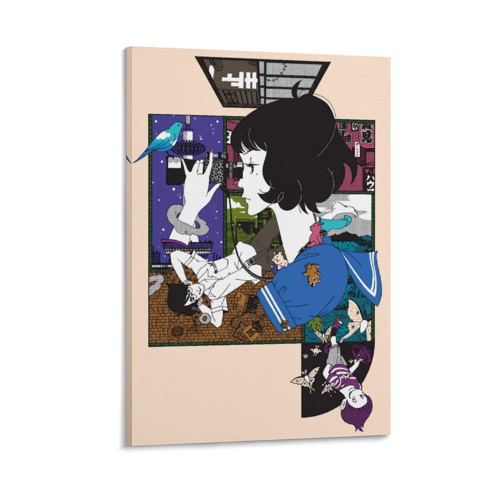 Anime The Tatami Galaxy Poster - 24x36 Inch (60x90cm) Canvas Wall Art for Living Room & Bedroom Decor - Japanese Anime Painting for Fans & Home Decoration