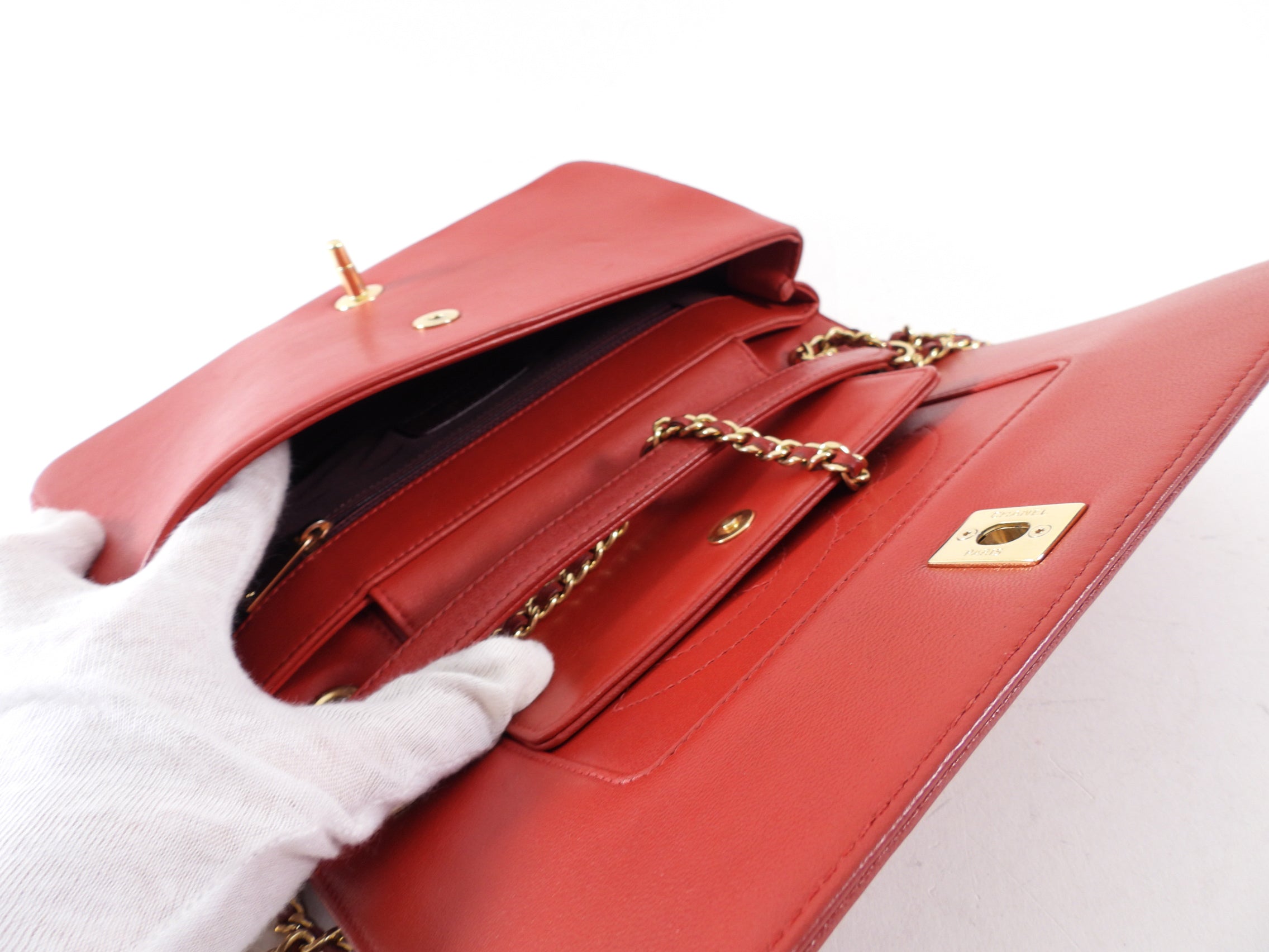 Chanel Red Leather Quilted Mademoiselle Medium Flap Bag with Gold Hardware - Luxury Designer Handbag for Women, Perfect for Parties, Date Nights & Special Occasions