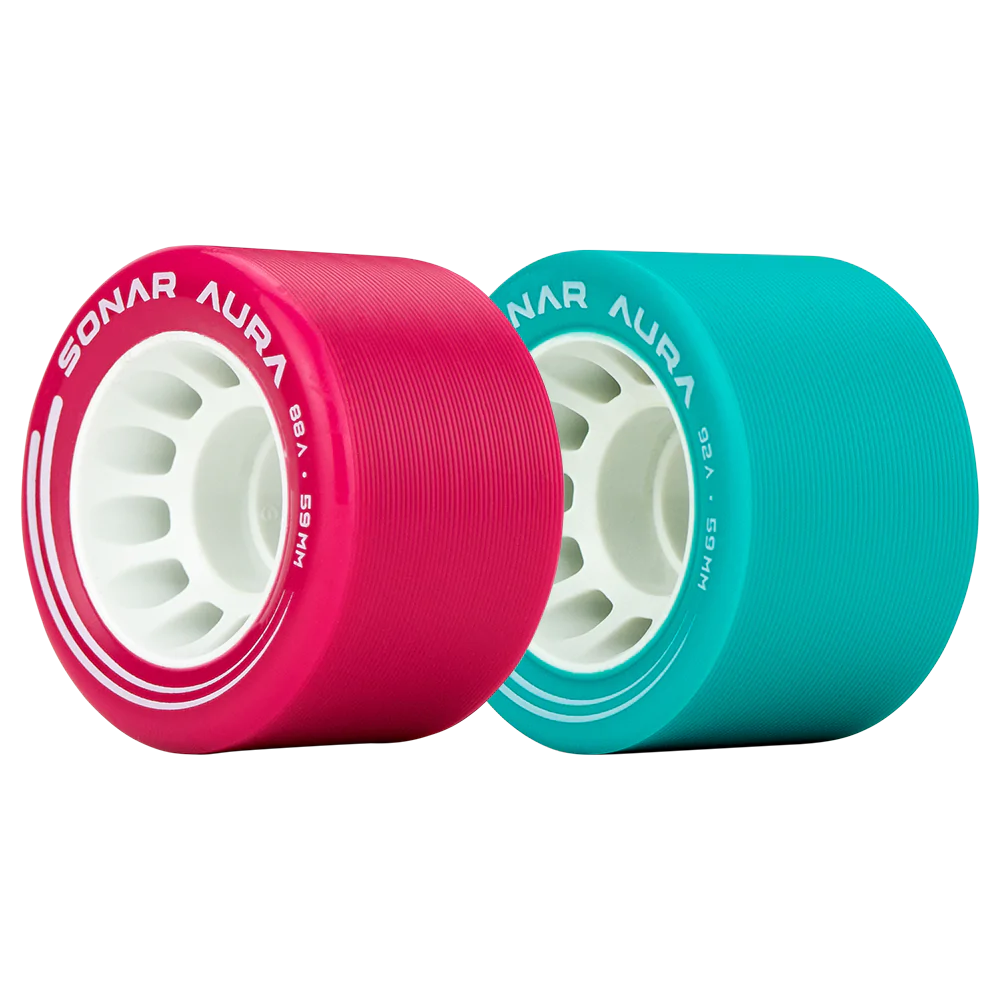 Radar Sonar Aura 59mm Skateboard Wheels 4-Pack - High Performance Wheels for Street Skating & Park Riding