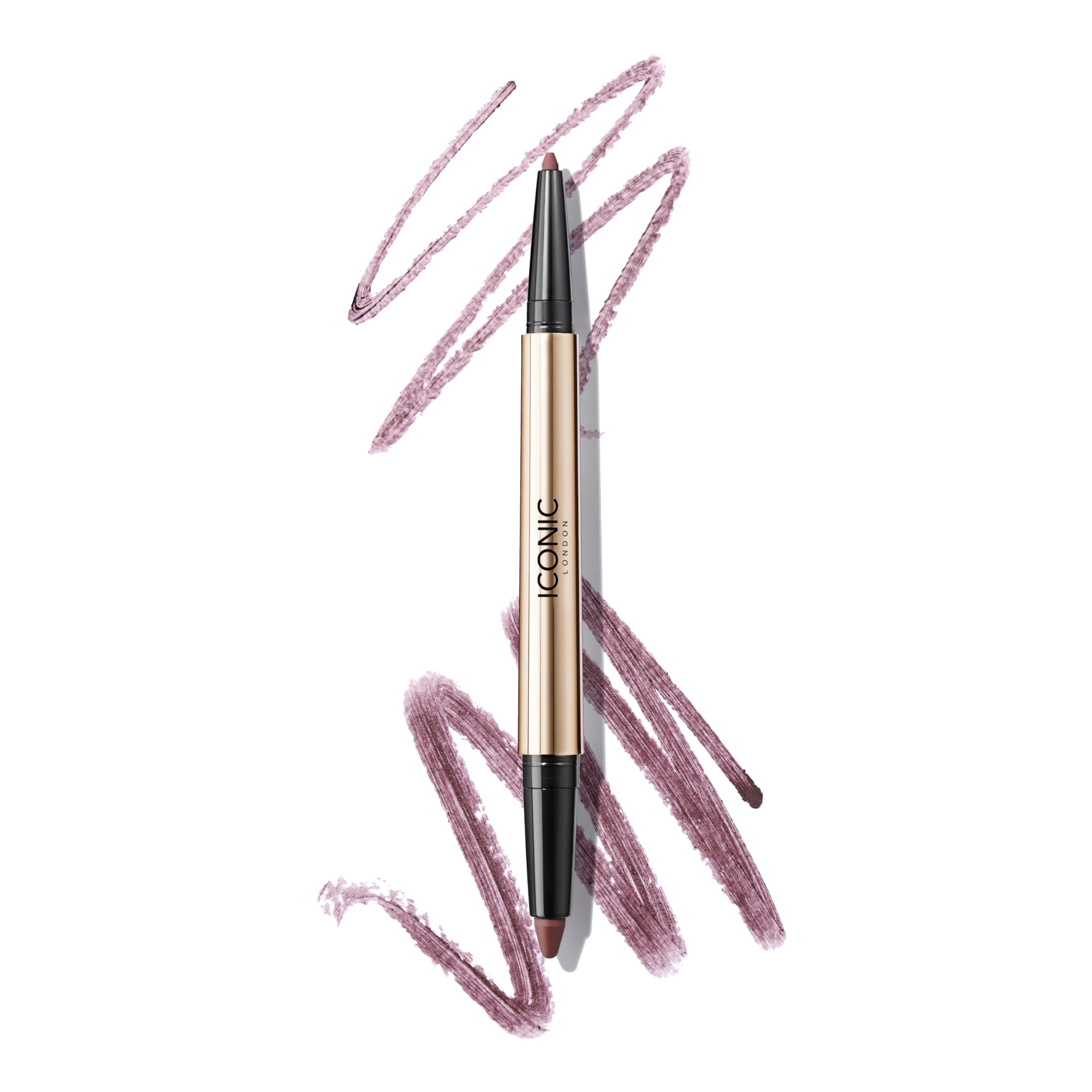 ICONIC LONDON Smokey Eye Duo Eyeliner - Creamy 2-in-1 Eyeliner Crayon for Easy Blending | Waterproof, Long-Lasting & Vegan Makeup | Perfect for Day to Night Makeup Looks