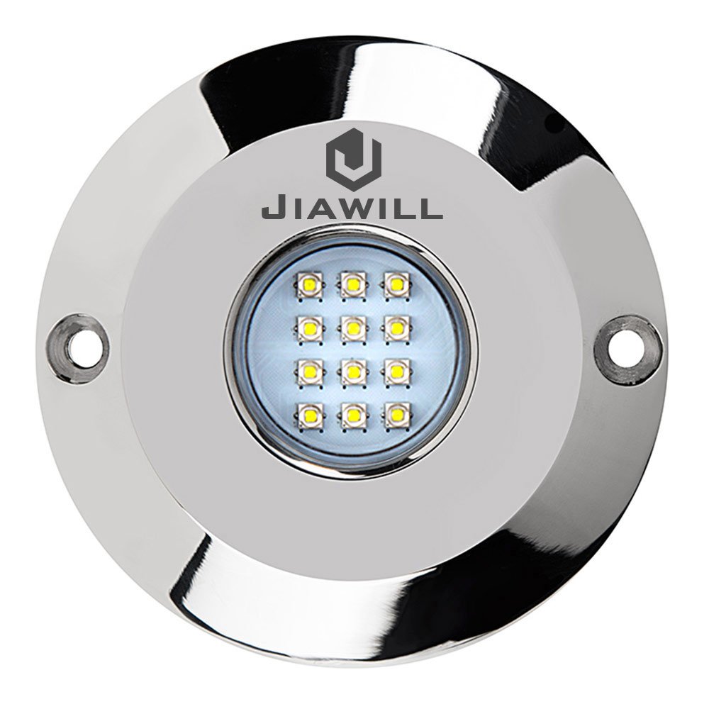 60W LED Surface Mount Underwater Boat Lights - 316L Stainless Steel Marine Lighting with Internal Driver & Overheat Protection (Green) - Perfect for Boats, Yachts, Docks & Night Fishing