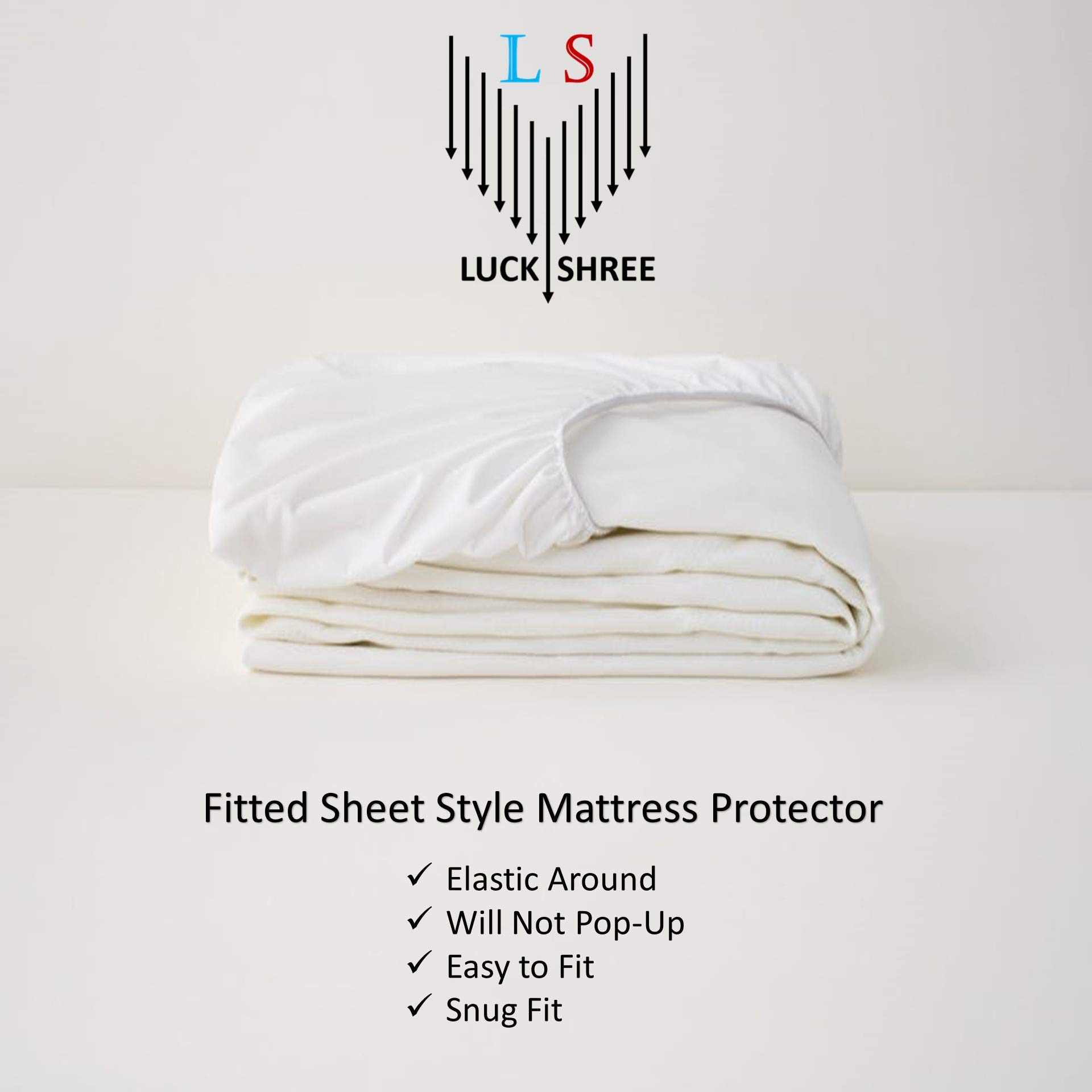 Waterproof Split Head Mattress Protector for Adjustable Beds - Breathable Terry Cotton Fitted Sheet with 12