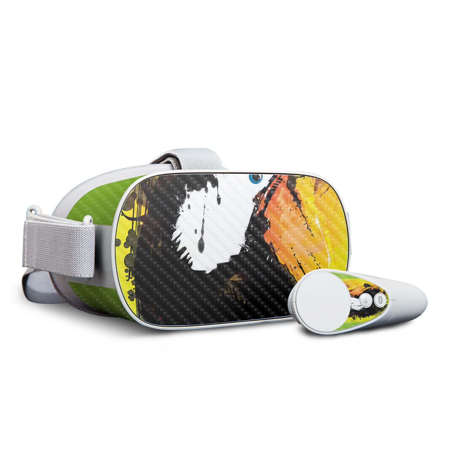 Premium Carbon Fiber Skin for Oculus Go - Ink Tucan Design | Protective & Durable Textured Cover | Easy to Apply & Remove | Made in USA | Perfect for Gaming Protection & VR Accessories Customization