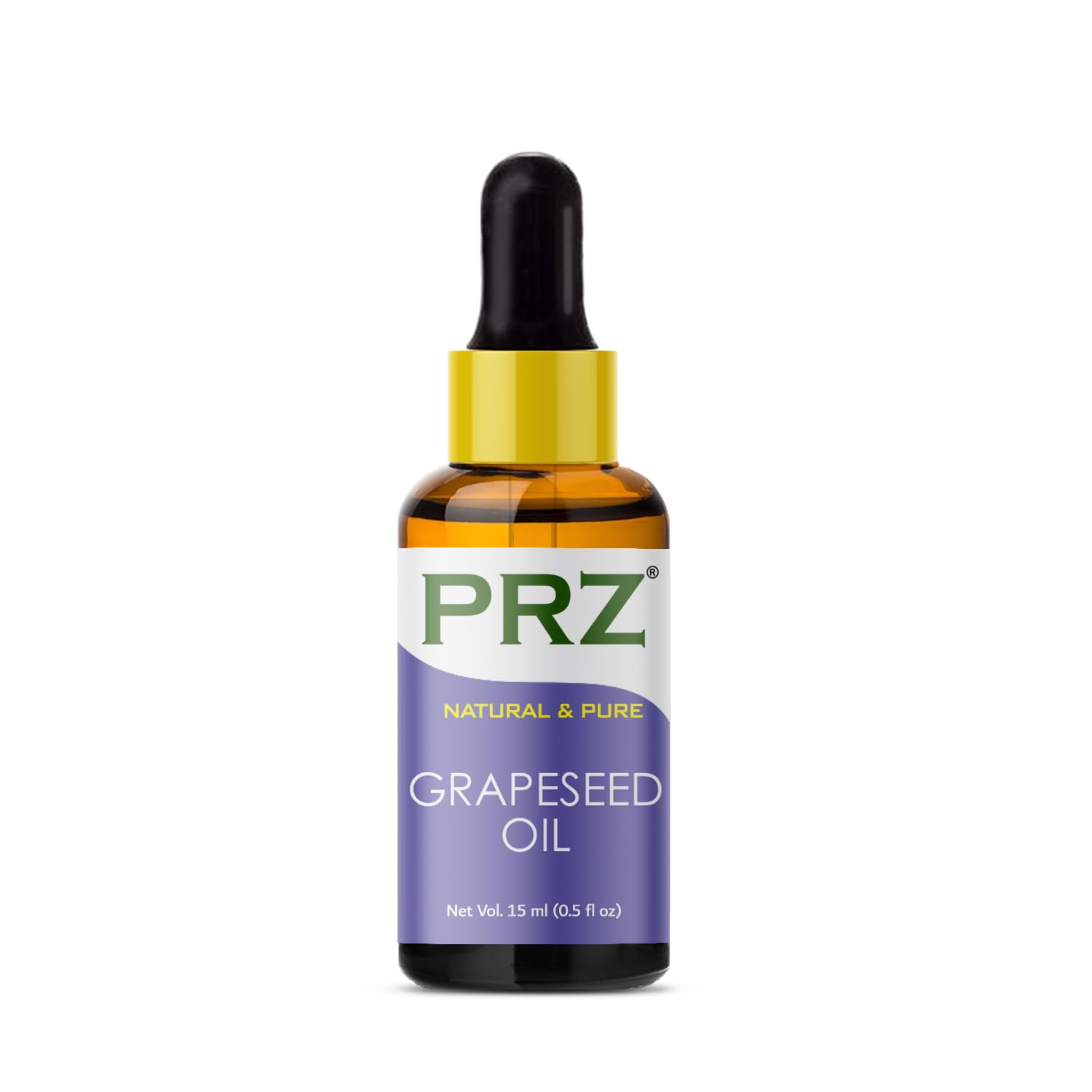 Pure Grapeseed Oil Cold Pressed - 15ml for Skin, Hair & Massage Care