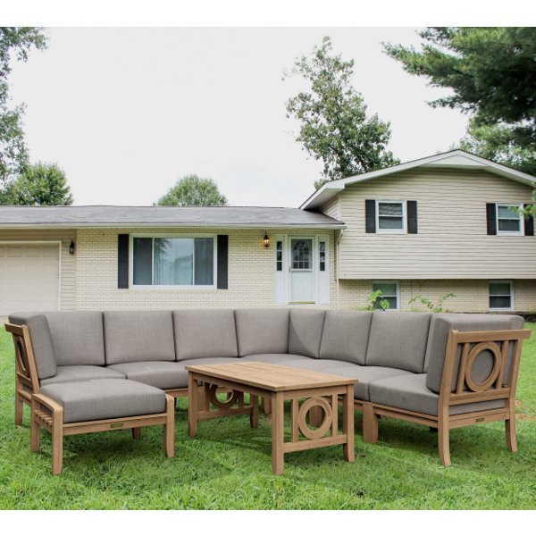 Natsepa 9-Piece Modular Sectional Sofa Set - Modern L-Shaped Couch with Reversible Chaise for Living Room, Lounge, and Family Room Comfort