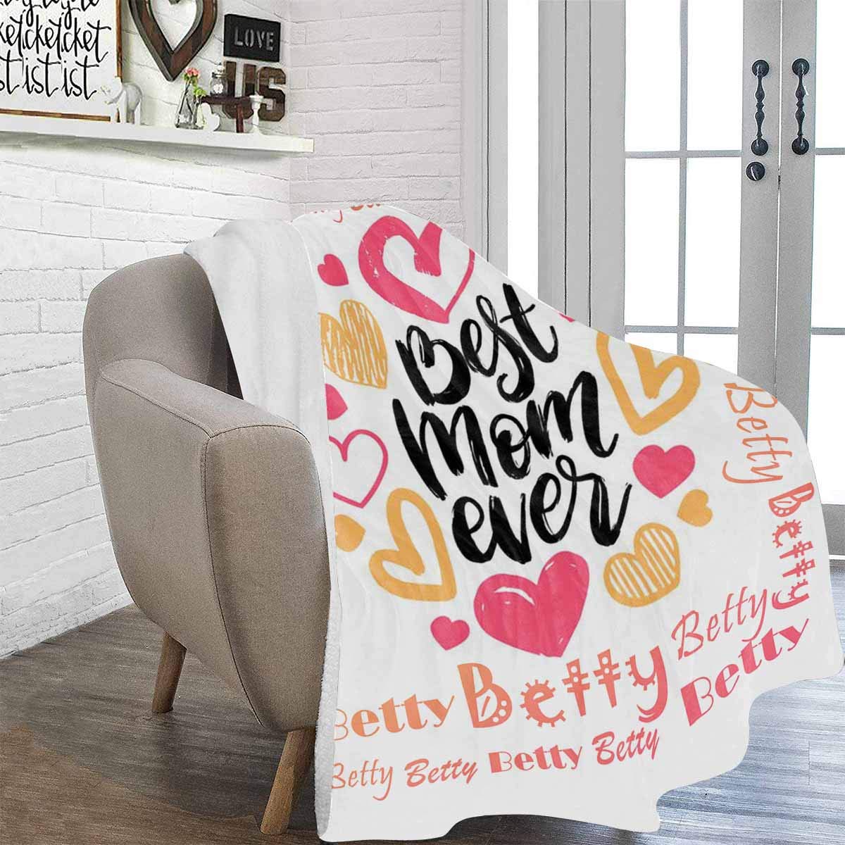 Custom Personalized Fleece Throw Blanket with Family Names - Soft Cozy Blanket Gift for Mom, Wife, Grandma - Perfect for Christmas, Birthday, Anniversary Gifts & Home Decor