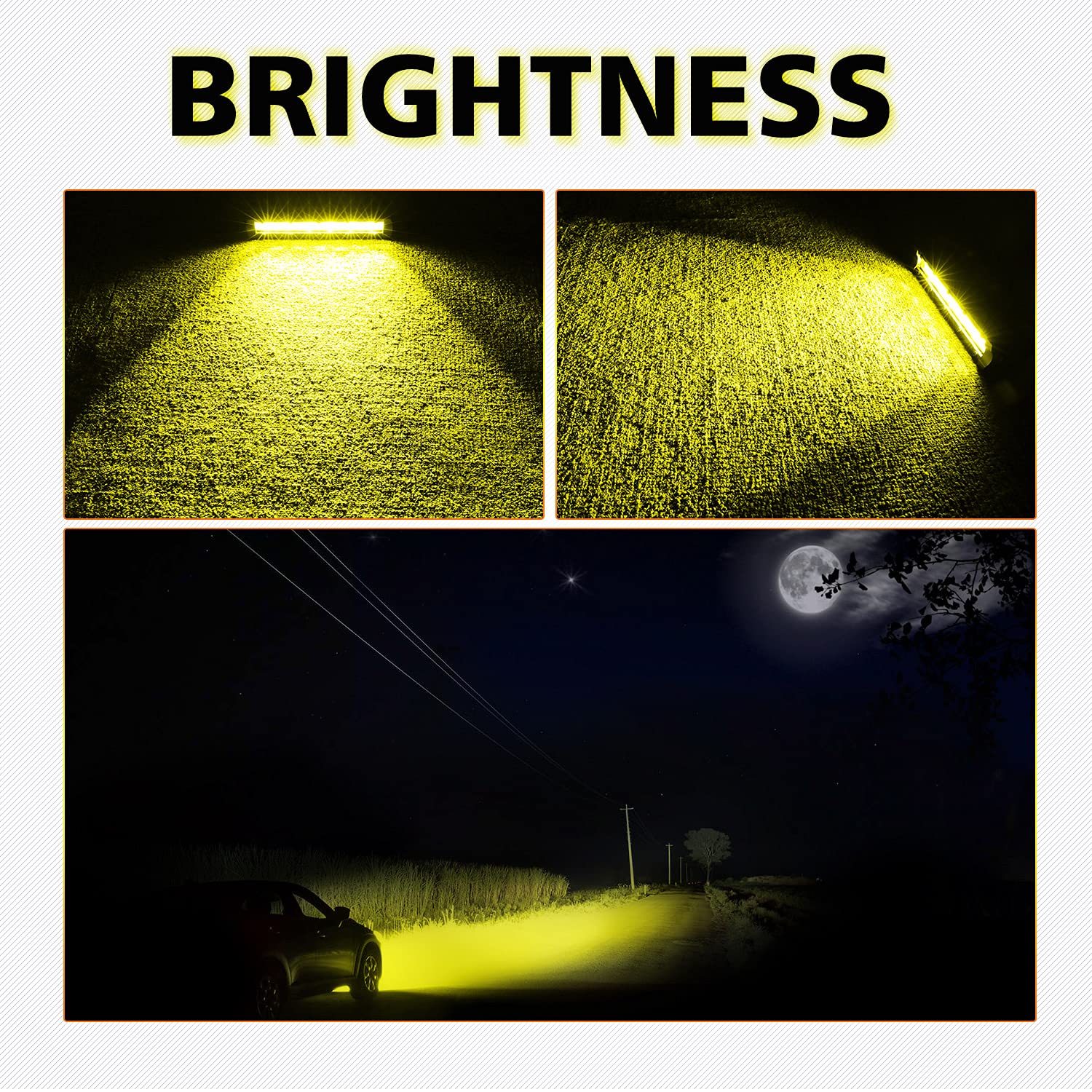 30 Inch Curved LED Light Bar with 2x 7 Inch Slim Amber LED Pods - Off-Road Truck ATV UTV Lighting for Night Driving & Adventure