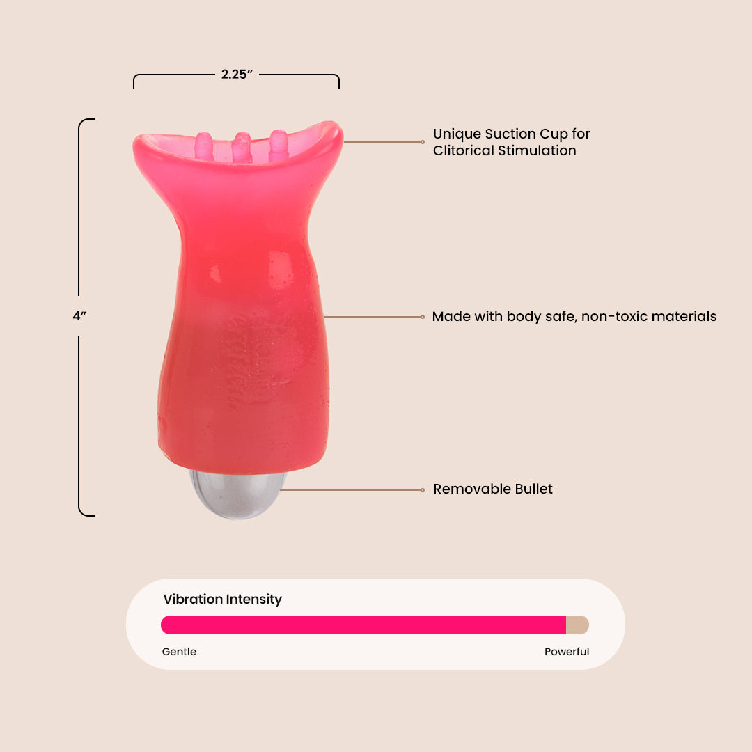 CalExotics P—ssy Pleaser™ Clit Stimulator with Wired Remote Control - Powerful Clitoral Vibrator for Solo Play & Couples Use
