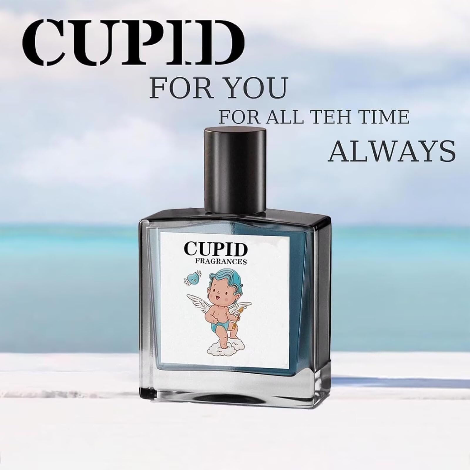 Cupid Hypnosis 2.0 Cologne for Men - Pheromone-Infused Attraction Scent, Long-Lasting Fragrance Spray, Travel Size Bottle (1.7oz) - Perfect for Dating, Night Out & Special Occasions