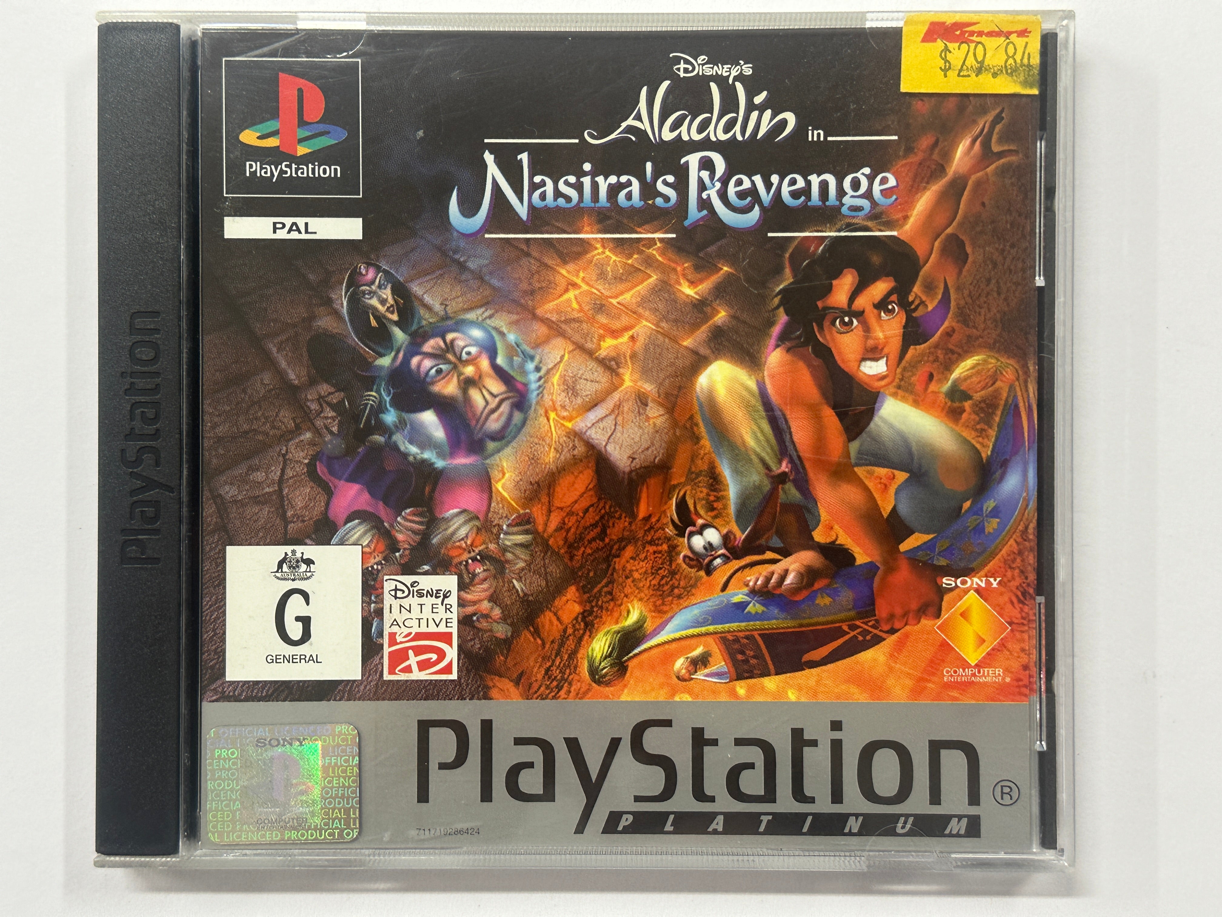 Aladdin in Nasira's Revenge PS1 Game - Complete in Original Case - Perfect for Retro Gaming & Disney Collectors