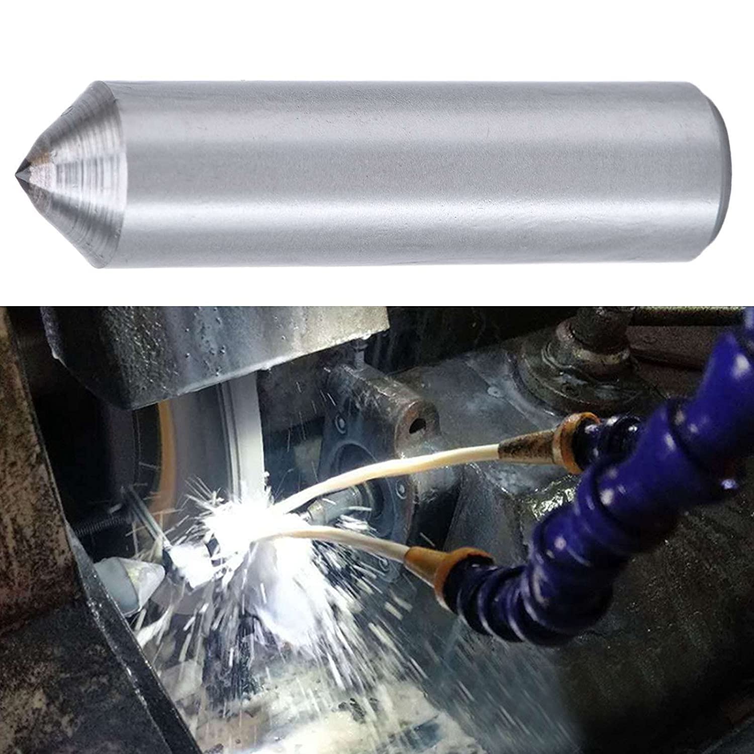 Diamond Grinding Wheel Dresser - 10mm x 45mm Dressing Pen Tool for Correction, Truing & Deburring - Silver Tone (1 Pc) - Perfect for Metalworking, Woodworking & DIY Projects