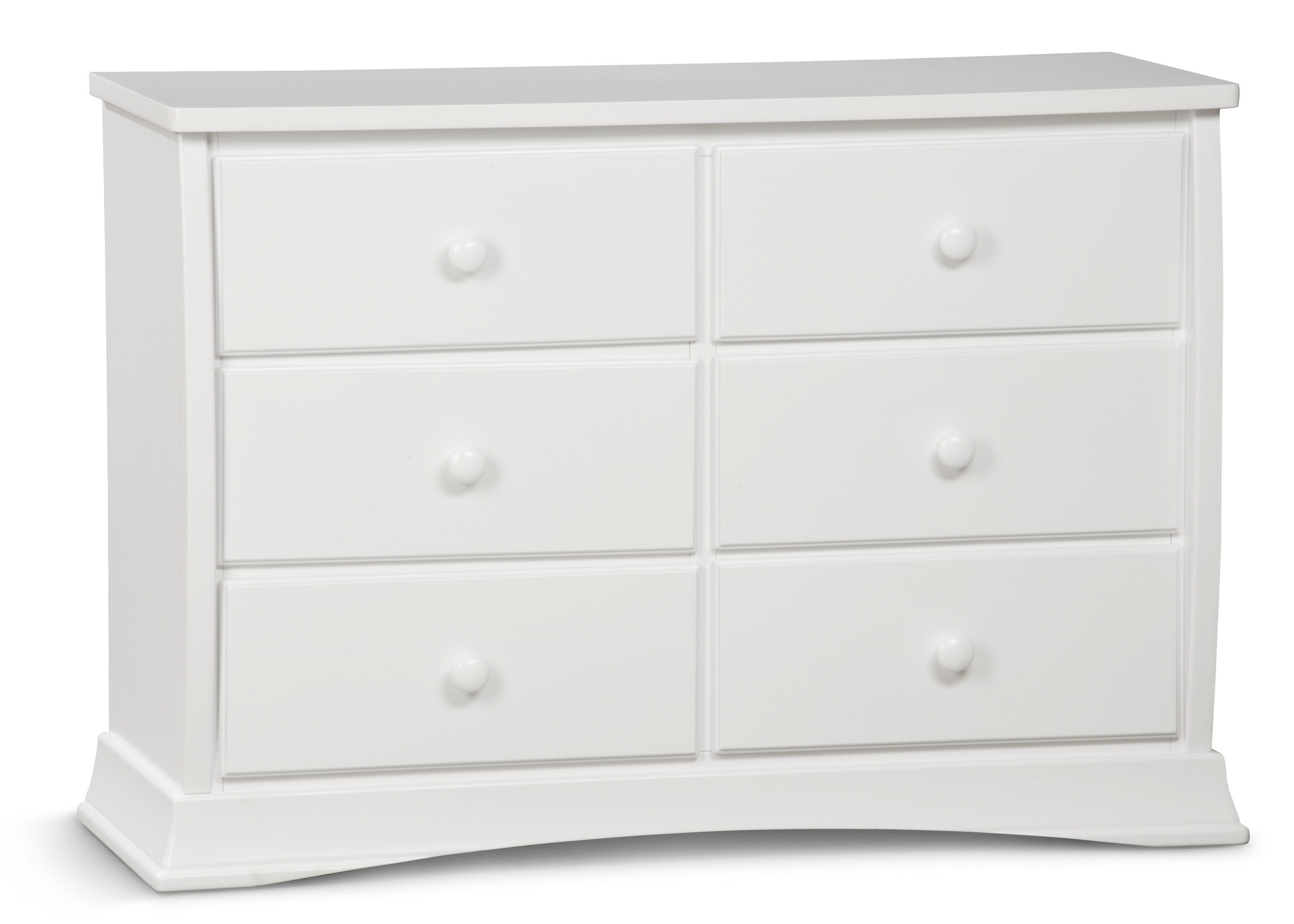 Bentley 6-Drawer Solid Wood Dresser with Smooth-Glide Interlocking Drawers - Perfect for Bedroom Storage & Organization