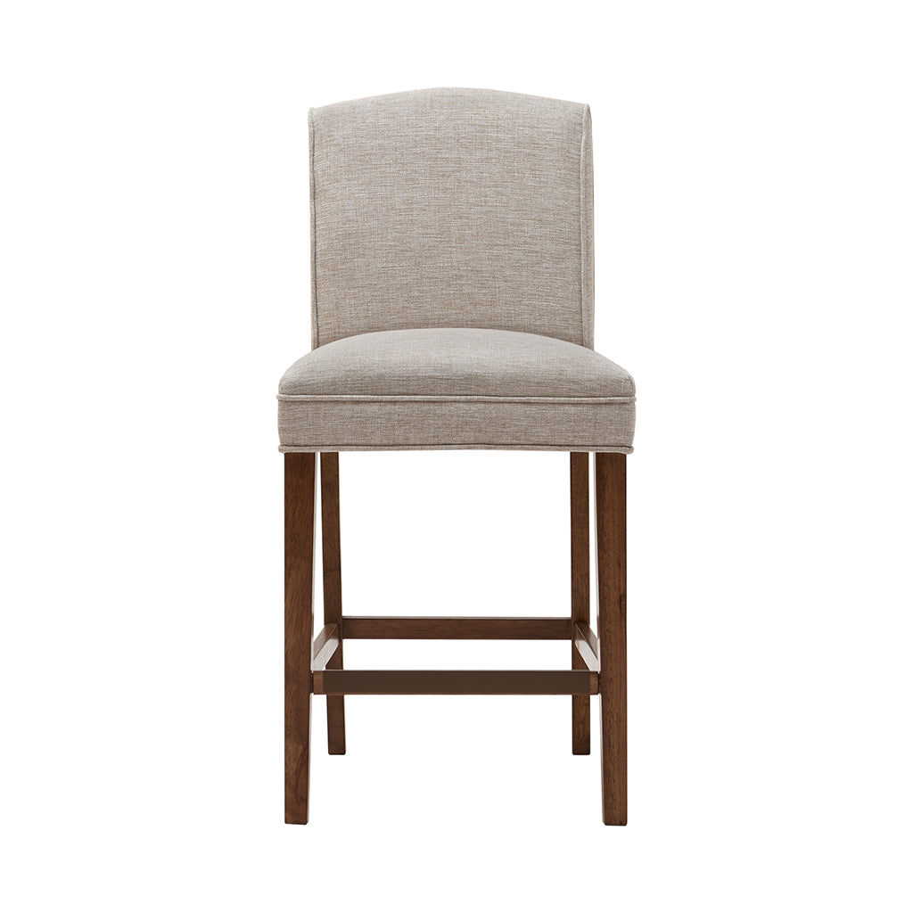 Modern Camel Counter Stool - Adjustable Height Bar Stool for Kitchen Island, Breakfast Nook & Home Bar - Comfortable Backless Stool with Footrest - Perfect for Dining, Entertaining & Small Spaces