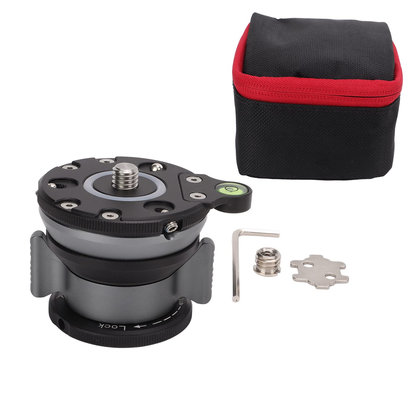 Aluminum Tripod Leveling Base with Bubble for Nikon Camera - Perfect for Panoramic Photography