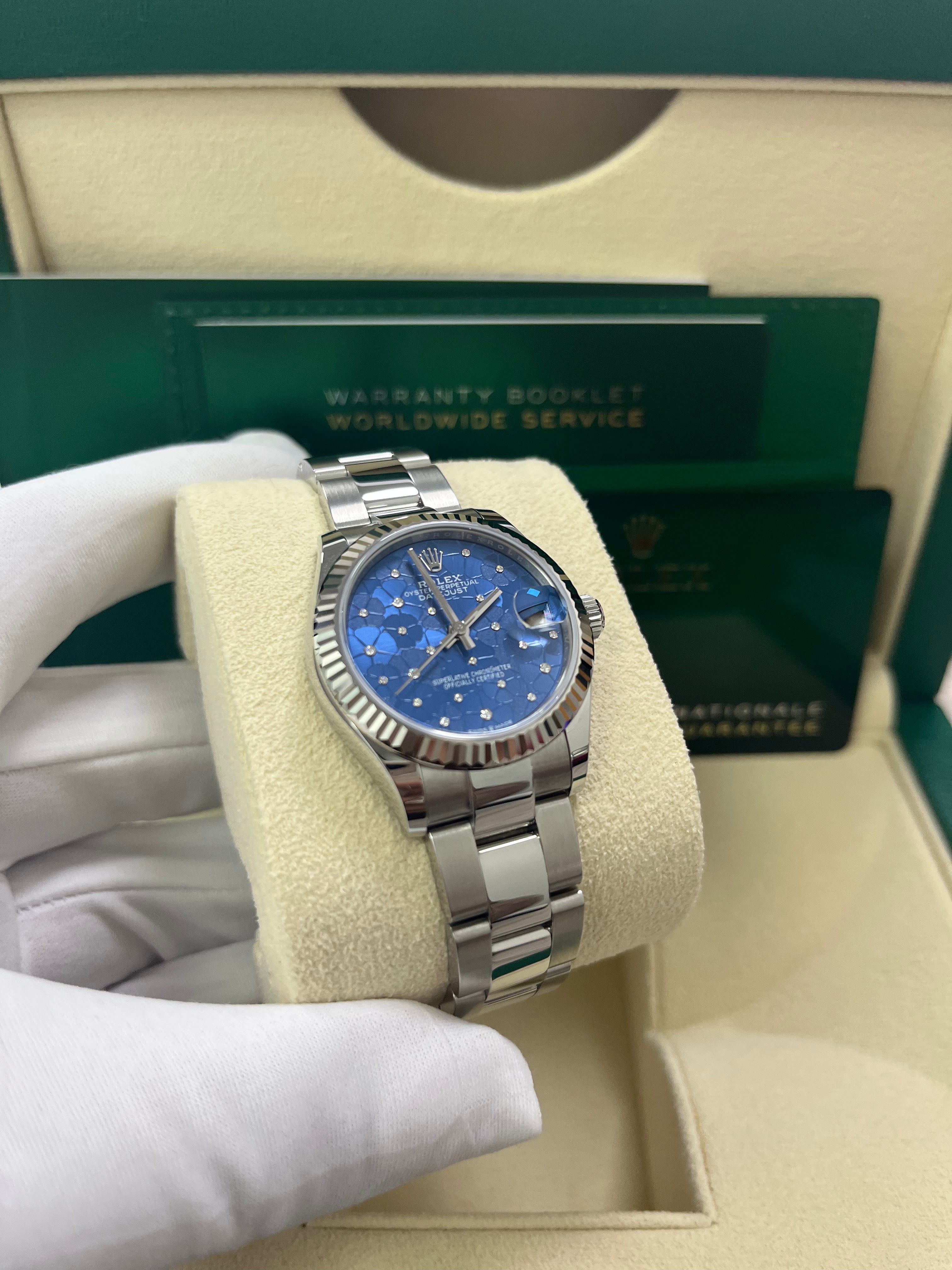 Rolex Datejust 31mm Watch 2022 New Model - Oystersteel & White Gold Oyster Bracelet (Ref 278274) | Luxury Women's Watch for Business, Parties & Special Occasions