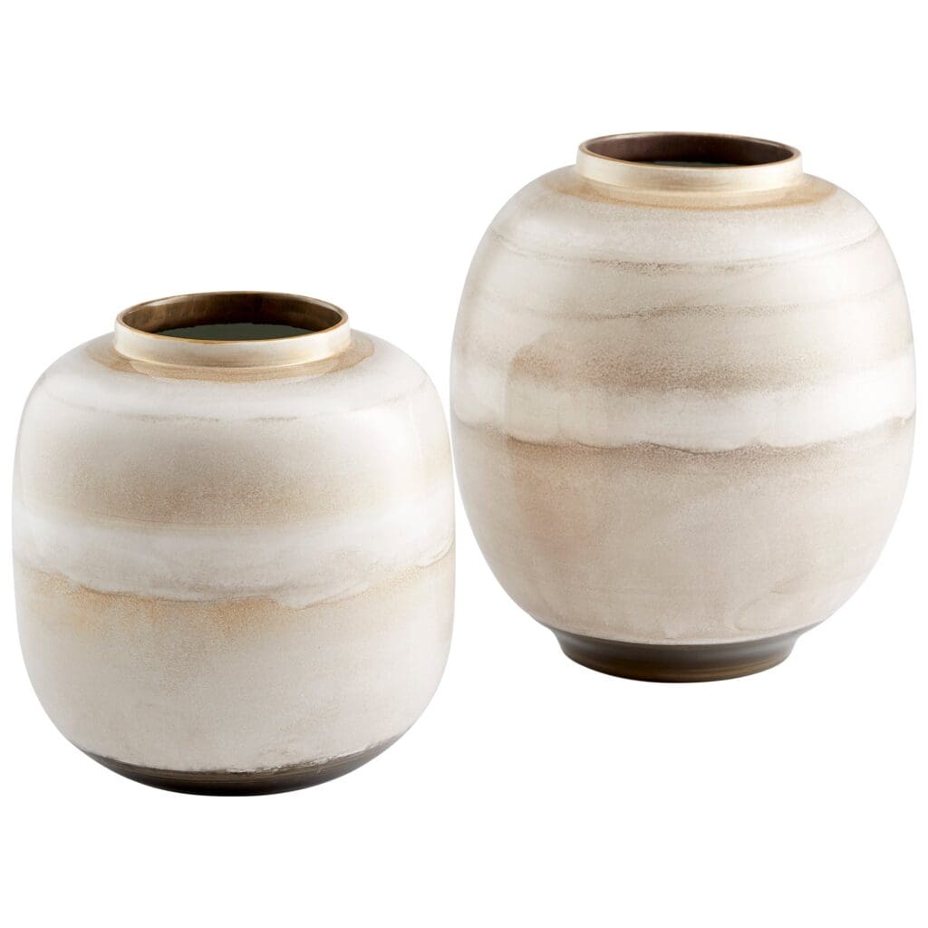 Cyan Design 10943 Kasha Vase - Medium Size Mocha Brown Ceramic Home Decor for Living Room, Dining Table, Wedding Centerpiece