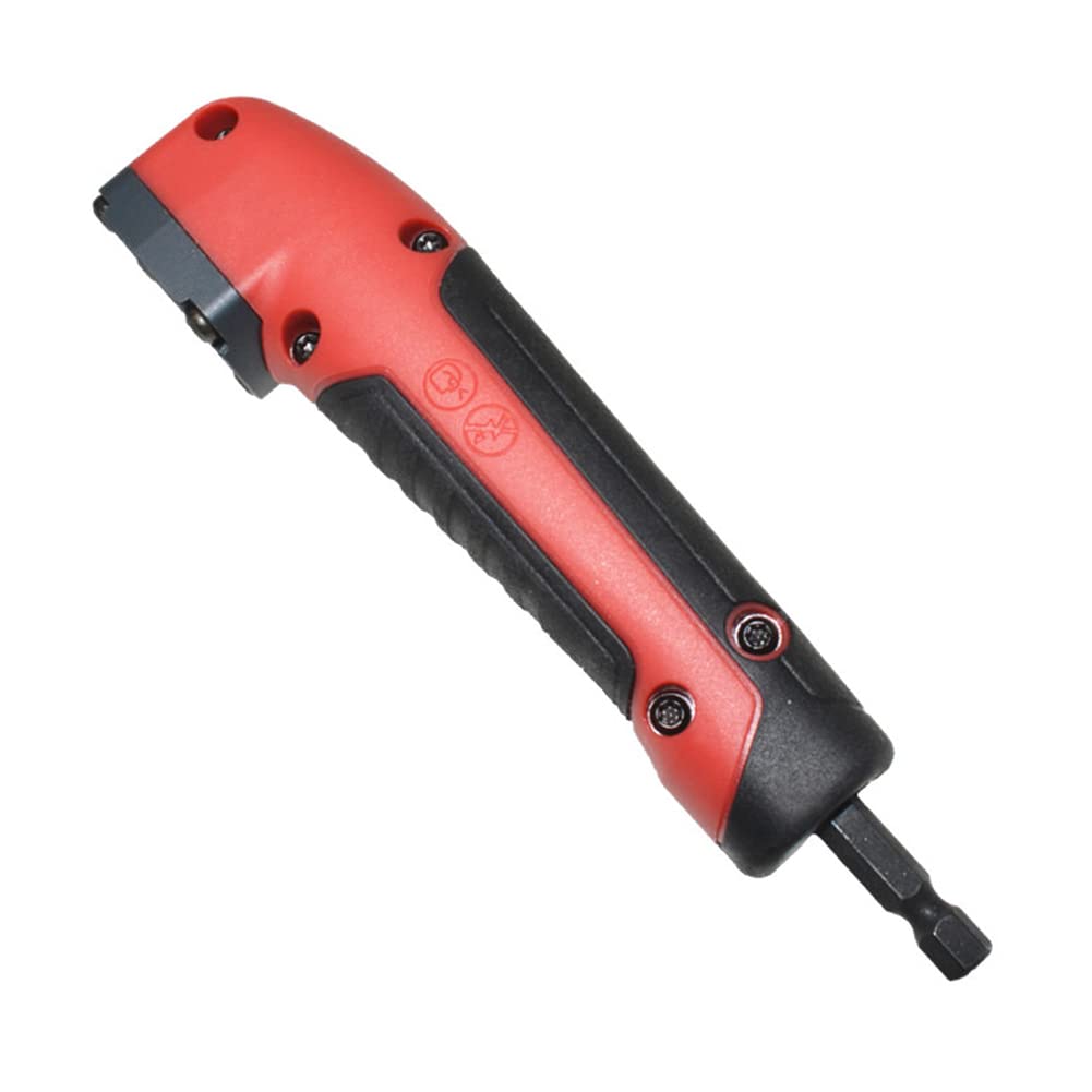 90 Degree Right Angle Drill Attachment - 1/4 Inch Electric Screwdriver Adapter Kit with 10 Drill Bits for Tight Spaces | Perfect for DIY Repairs, Furniture Assembly & Automotive Maintenance