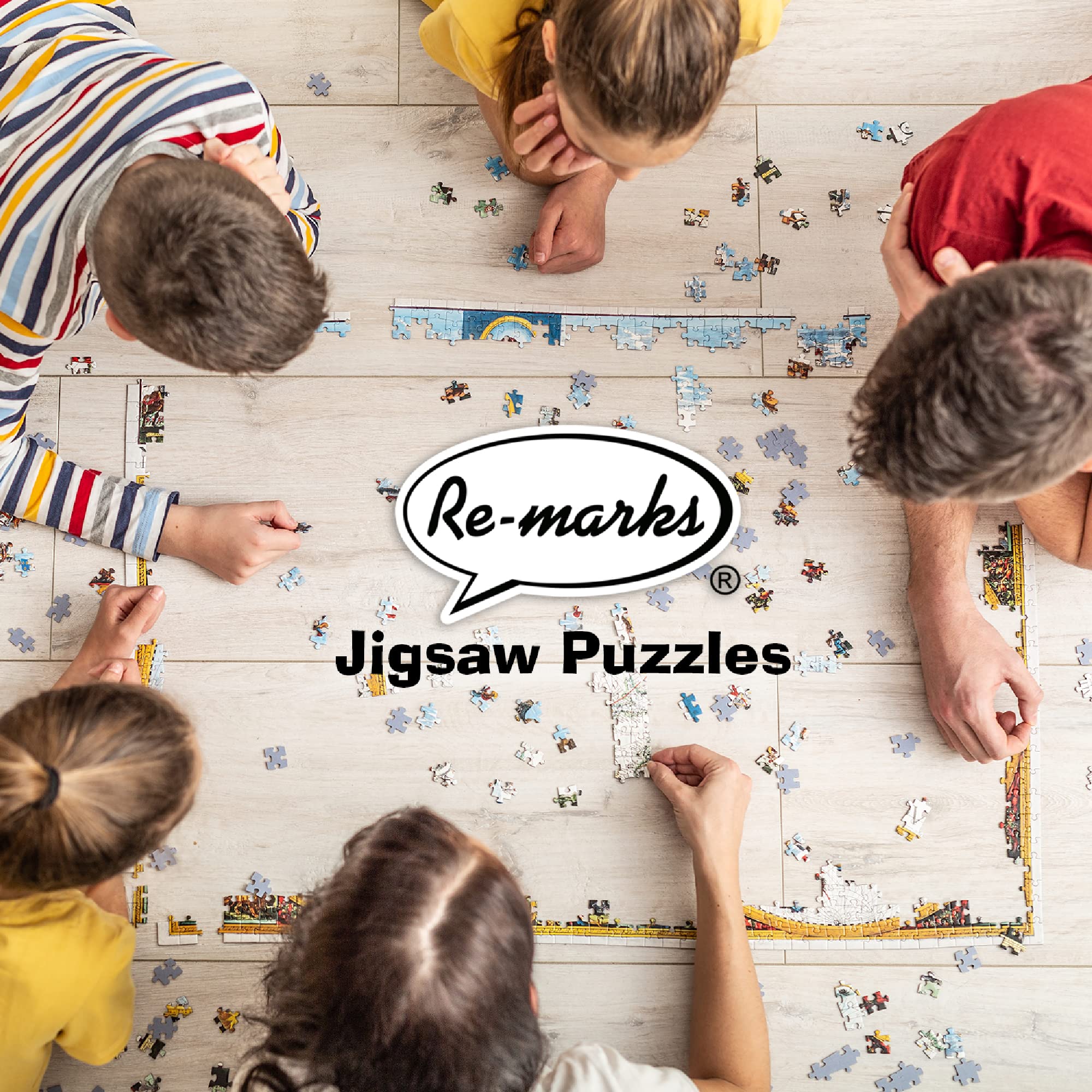 Re-marks Summertime Modern 1000-Piece Jigsaw Puzzle for Adults & Kids - Fun Family Activity, Stress Relief & Home Decor