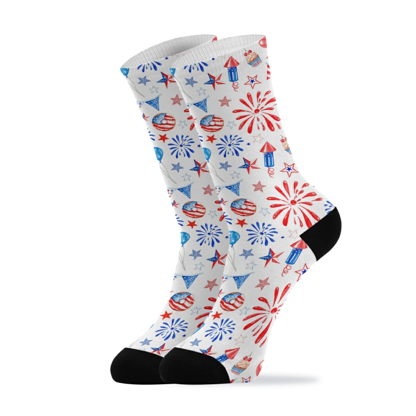 Oyihfvs Unisex Long Casual Athletic Crew Socks for Women & Men - Comfortable Everyday Wear for Sports, Work & Lounge