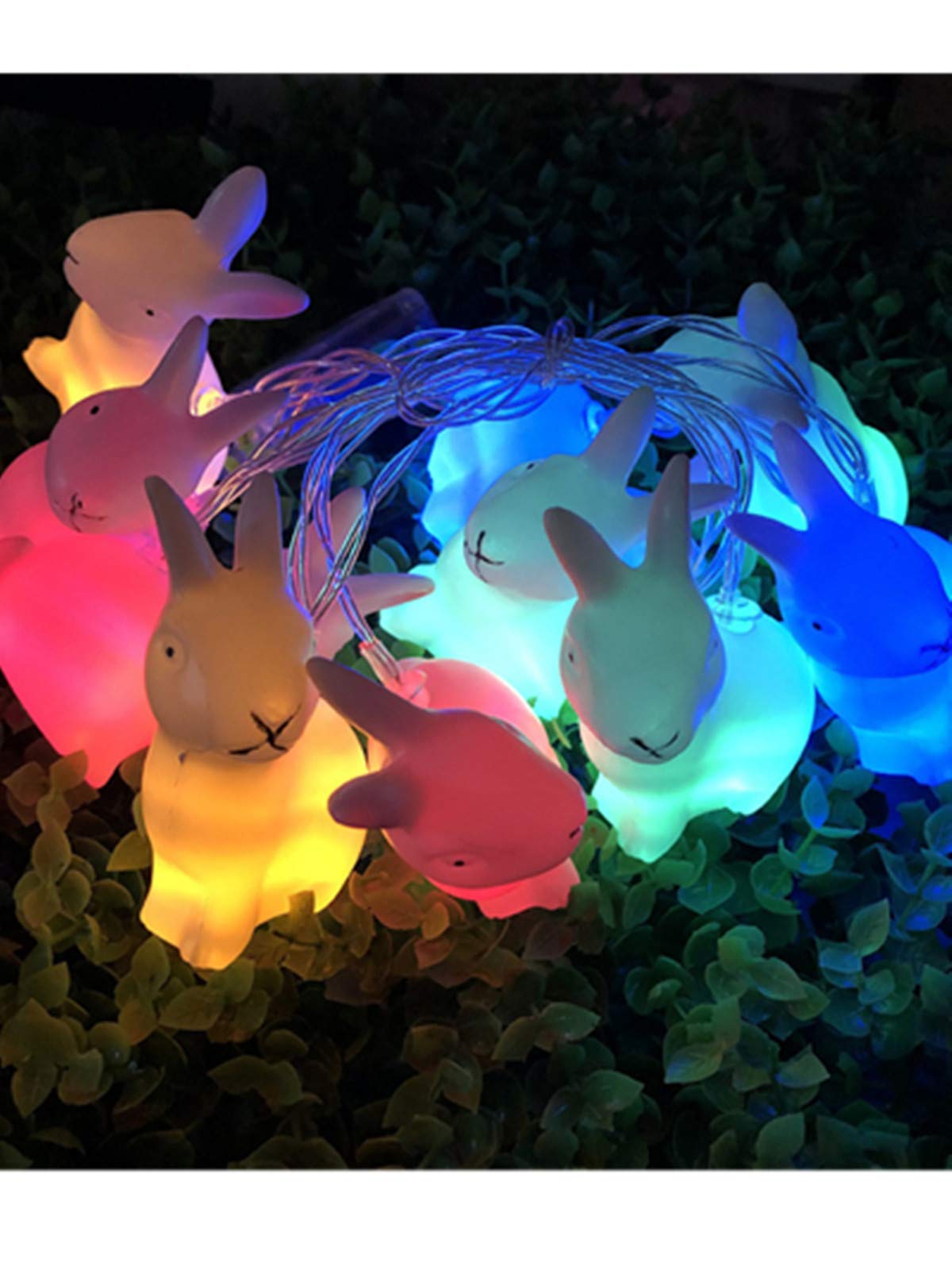 Easter Bunny LED String Lights - Battery Operated Cute Rabbit Fairy Lights for Easter Decorations, Pastel Party Lights for Home, Tree, Staircase, Wedding, Nursery, Garden & Outdoor Decor (Warm White) - Perfect for Easter Celebrations, Baby Showers, Birthday Parties and Cozy Home Ambience