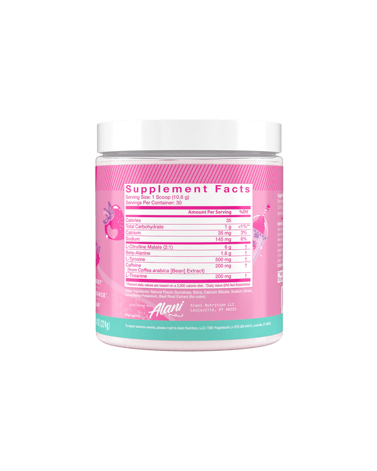 Alani Nu Original Pre Workout Powder - Energy & Focus Booster for Gym, Running & Fitness Training | Berry Lemonade Flavor