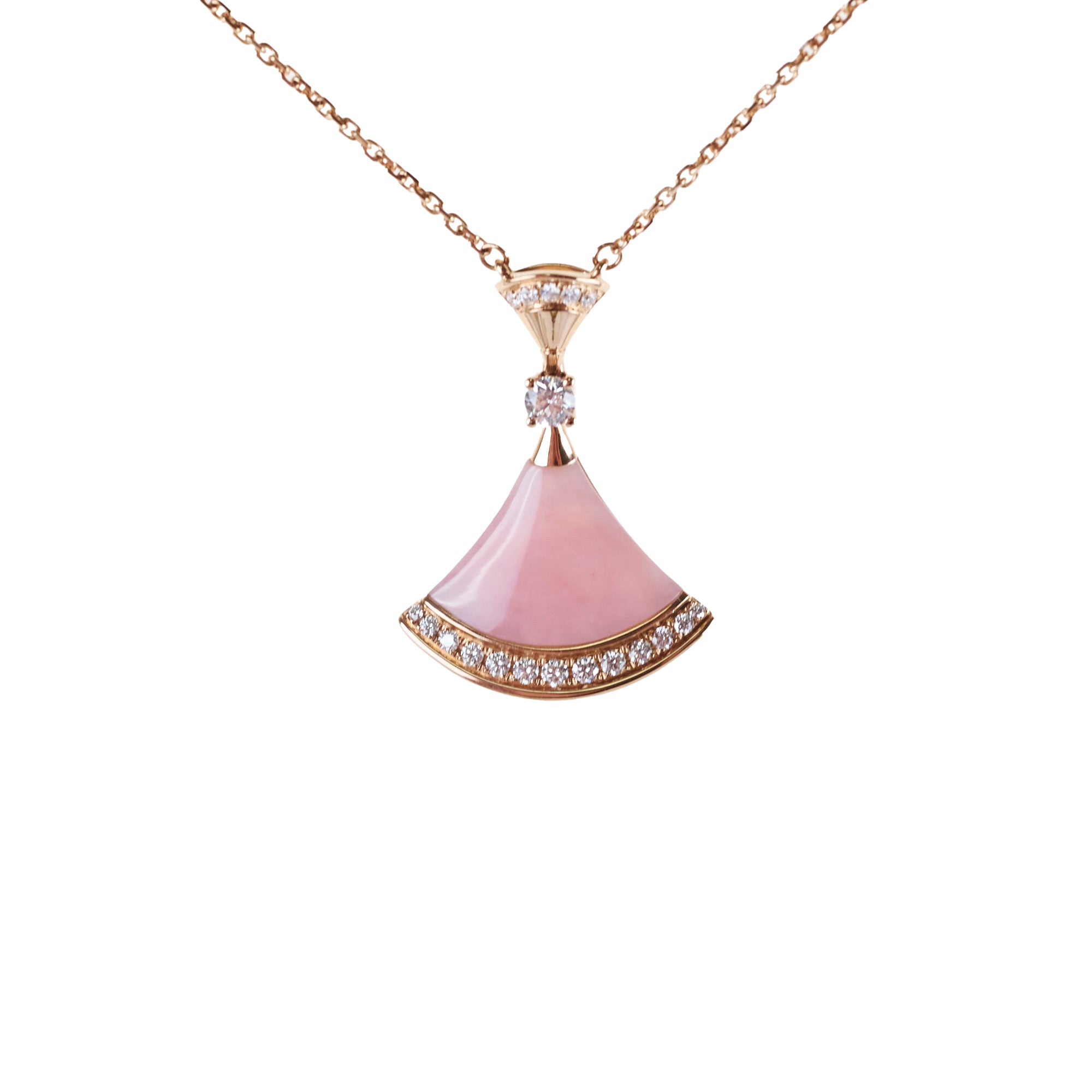 Bvlgari Diva's Dream Diamond Pendant Necklace 18k Rose Gold - Luxury Jewelry for Women, Elegant Gift for Anniversary & Special Occasions