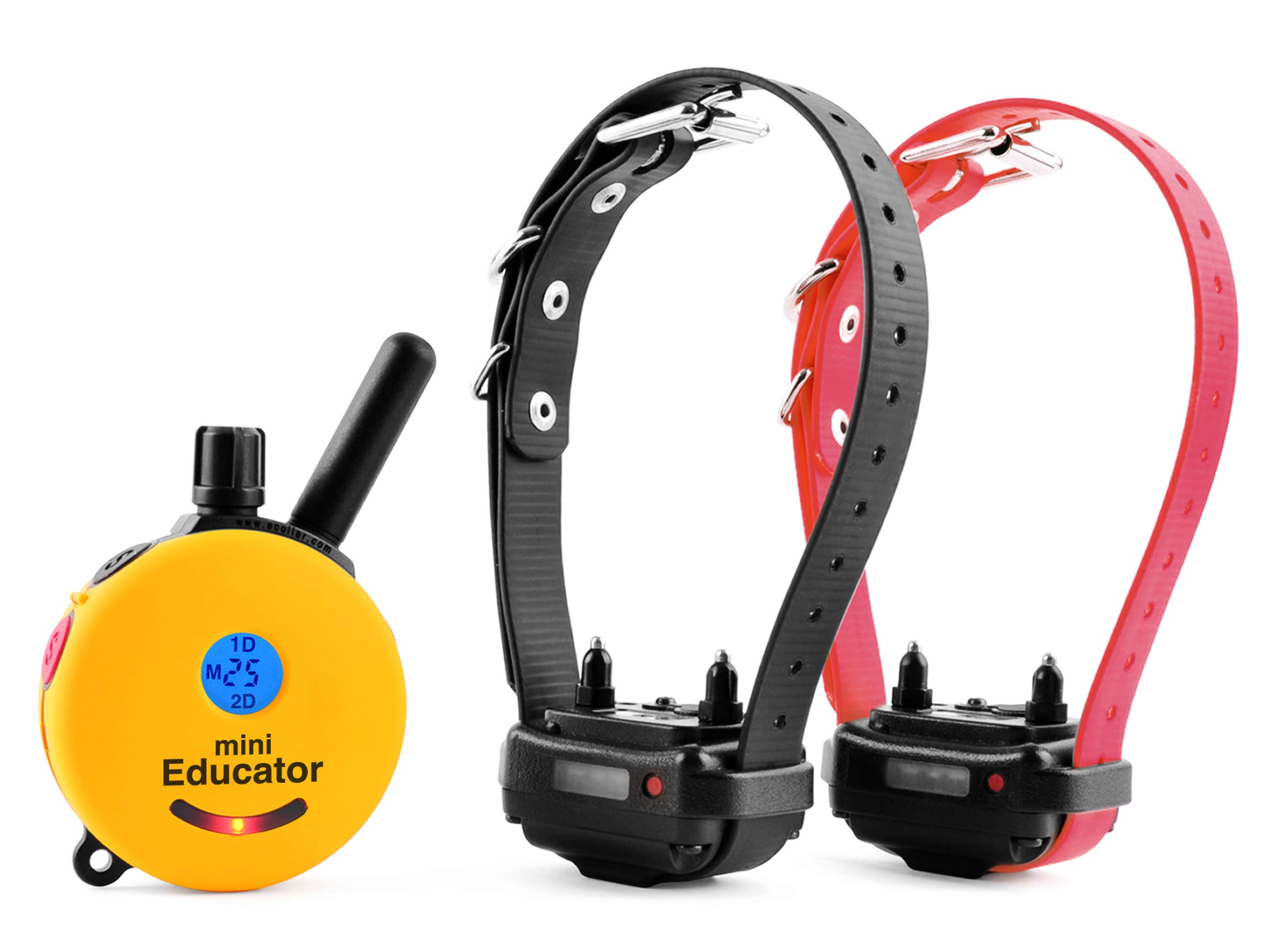 ET-302 Remote Dog Training Collar - Waterproof Educator E-Collar with Vibration & Tapping Sensation + Free Soft Pet Grooming Glove | Perfect for Obedience Training, Behavior Correction & Daily Grooming at Home or Outdoors