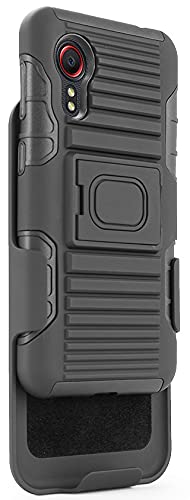 Rugged Case for Samsung Galaxy XCover 5 | Belt Clip & Finger Grip Stand | Outdoor Work Protection