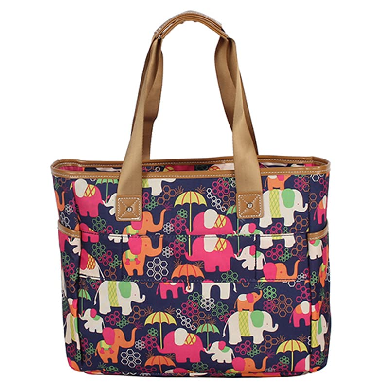 Lily Bloom Floral Print Handbag for Women - Large Capacity Tote Satchel Shoulder Bag - Perfect for Work, Travel & Everyday Use