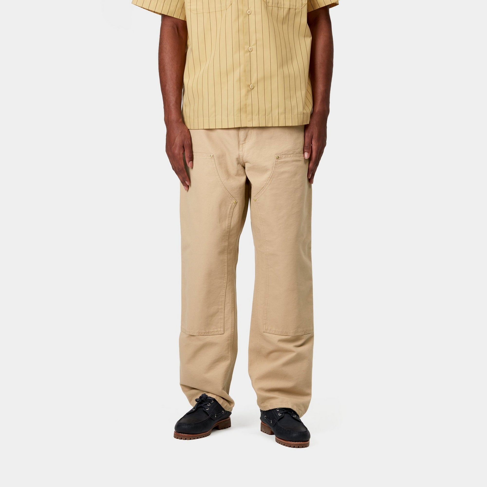 Dusty Hamilton Brown Double Knee Pants - Durable Work Pants for Men | Perfect for Construction, Carpentry & Outdoor Activities