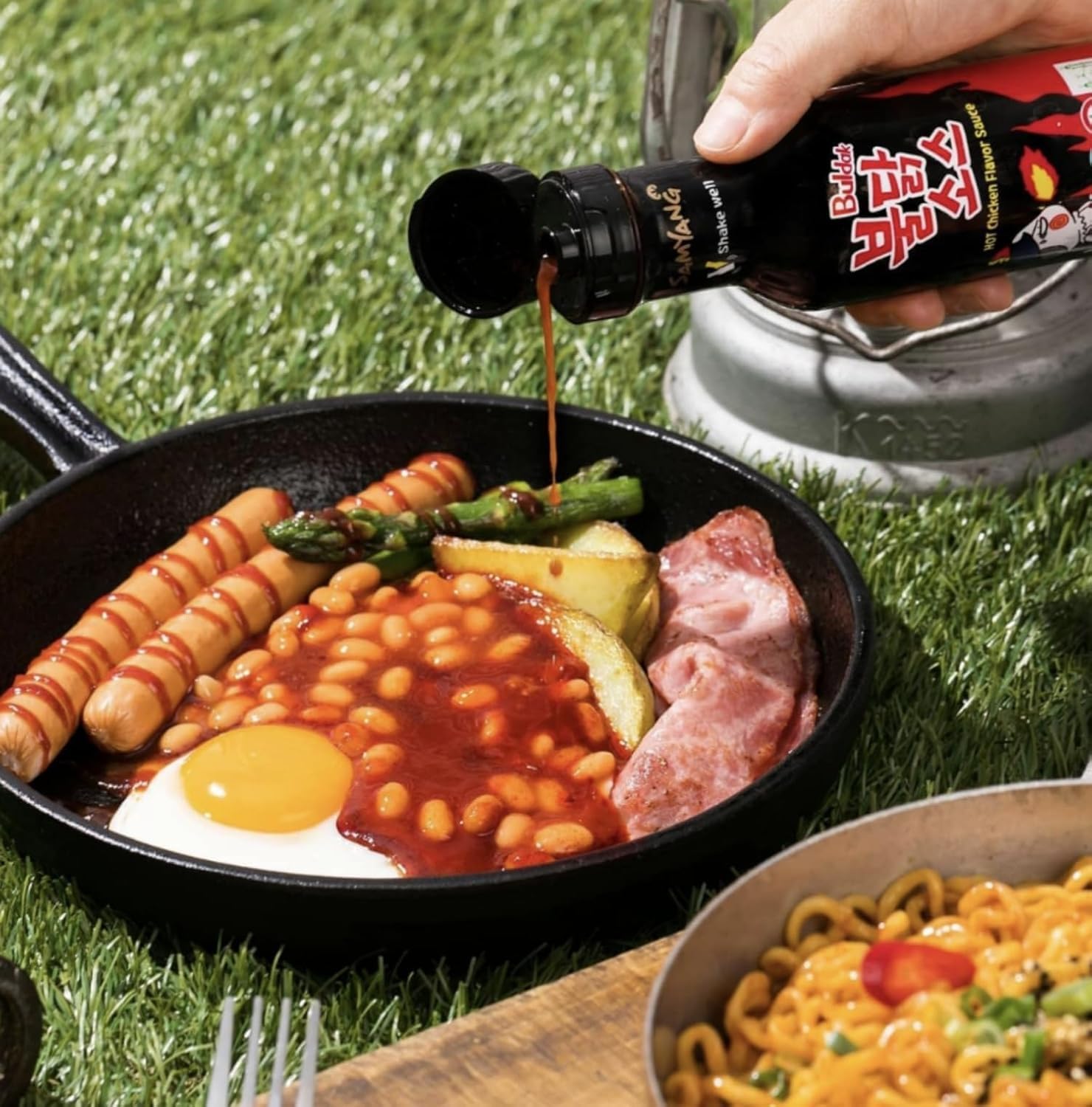 Samyang Buldak Korean Spicy Hot Chicken Flavor Sauce - 7oz (Pack of 2) - Authentic Korean Hot Sauce for Ramen, Stir Fry & Cooking - Perfect for Spicy Food Lovers & Home Chefs
