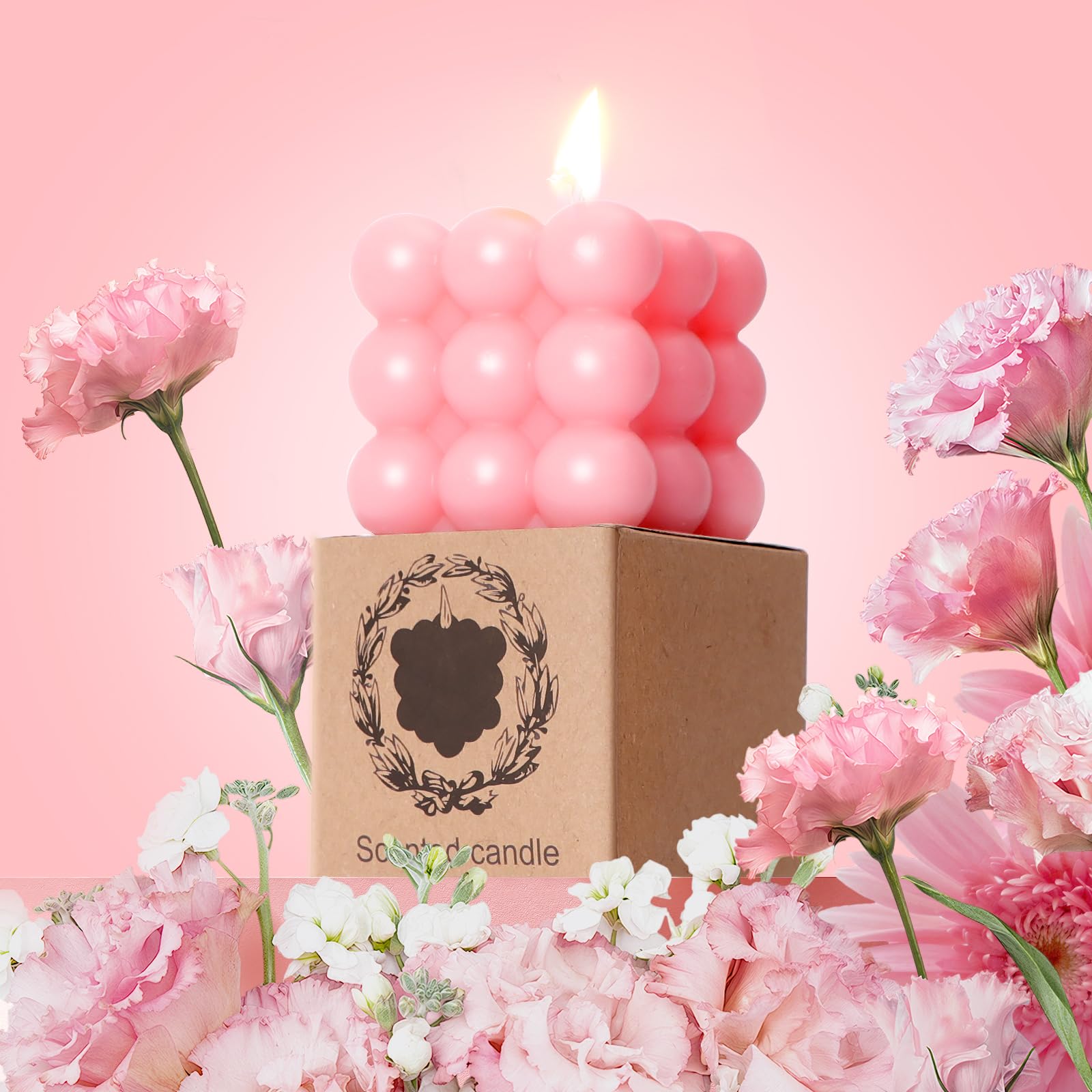 Luxury Pink Rose Spa Gift Basket Set - Unique Birthday Gifts for Women, Perfect Present for Mom, Wife, Sister & Girlfriend | Thank You Gifts for Her | Relaxation & Self-Care Gift Idea